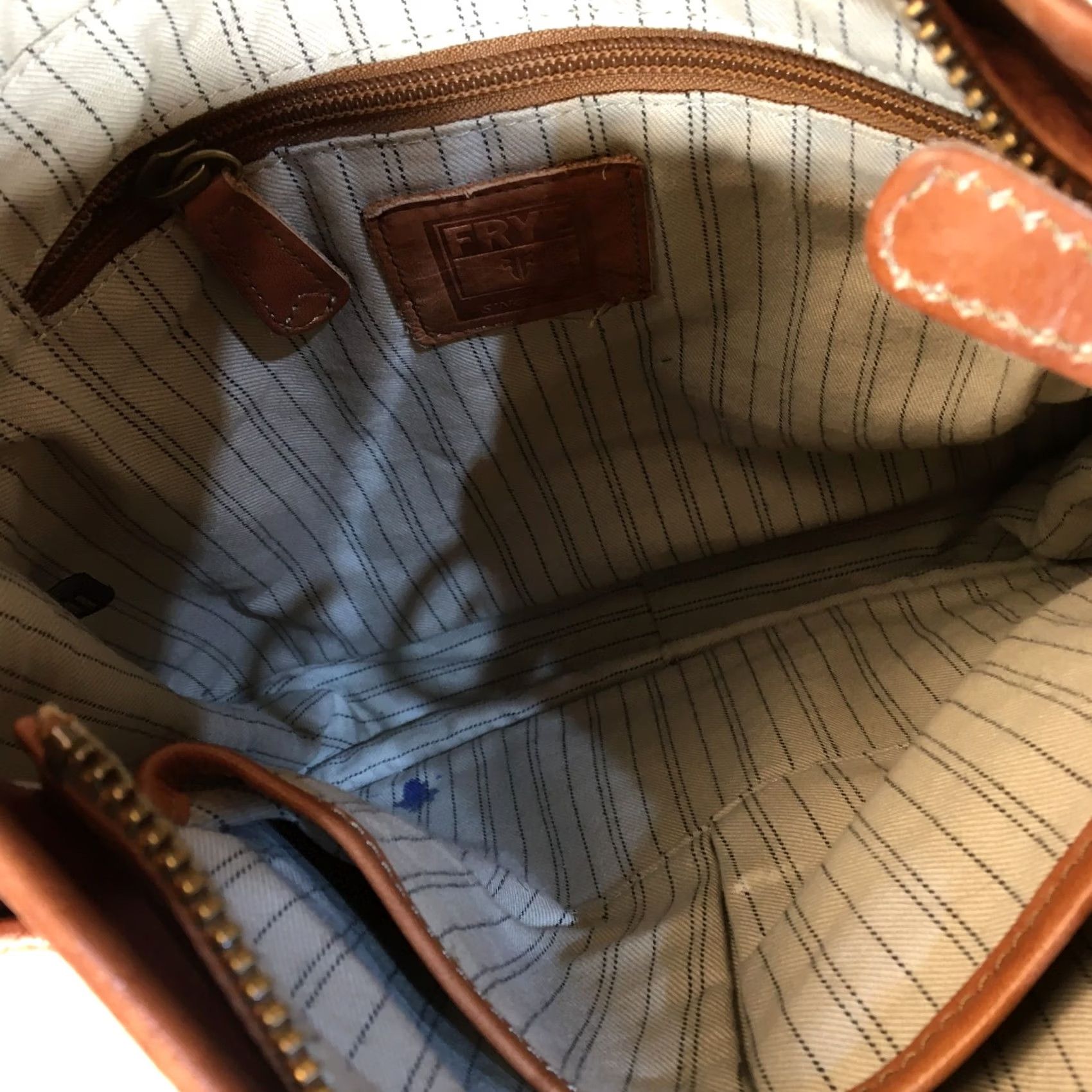 Frye Frye Madison North Crossbody Bag Brown Leather Small Women Adjustable Strap Vintage: No Size ONE SIZE - 7 Thumbnail