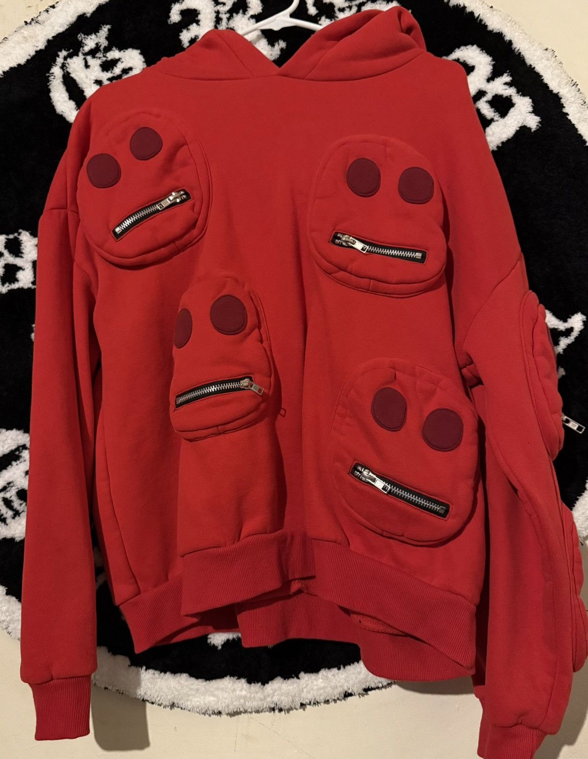 Other Syckli multi-faced red/red hoodie | Grailed