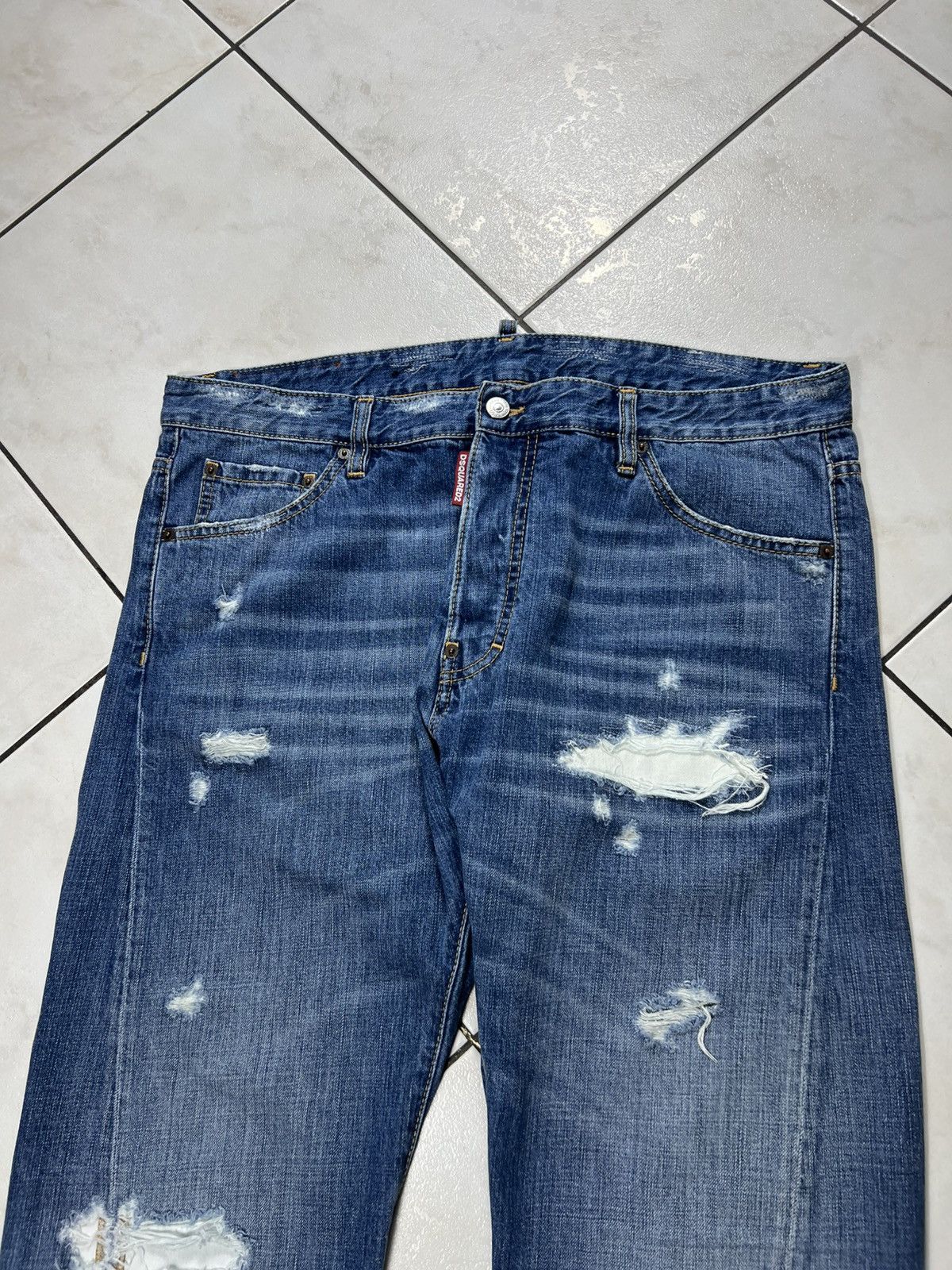 Dsquared2 Dsquared2 rider jeans ripped distressed denim pants washed Size US 36 / EU 52 - 3 Thumbnail