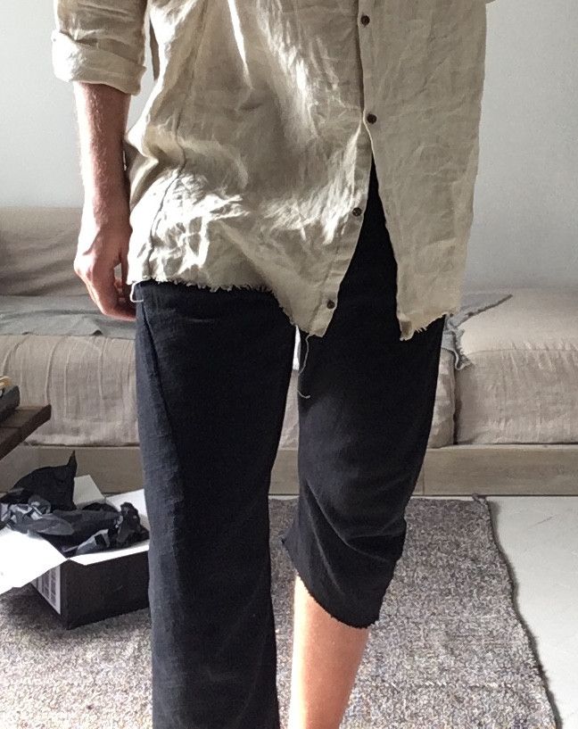 Zam Barrett Black Cropped Pants Size US 32 / EU 48 - 2 Thumbnail