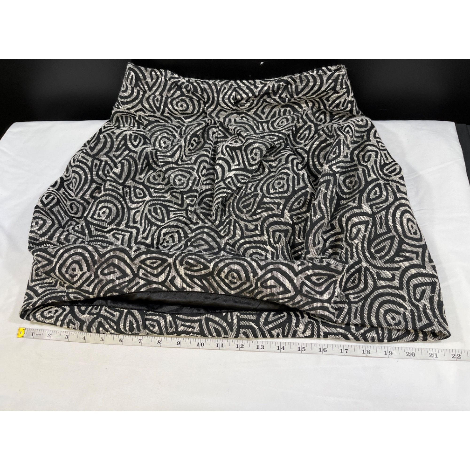 Eva Franco Eva Franco Women's Grey Mini Bubble Skirt Sz 8 SKU 5471 Size 30" / US 8 / IT 44 - 7 Thumbnail