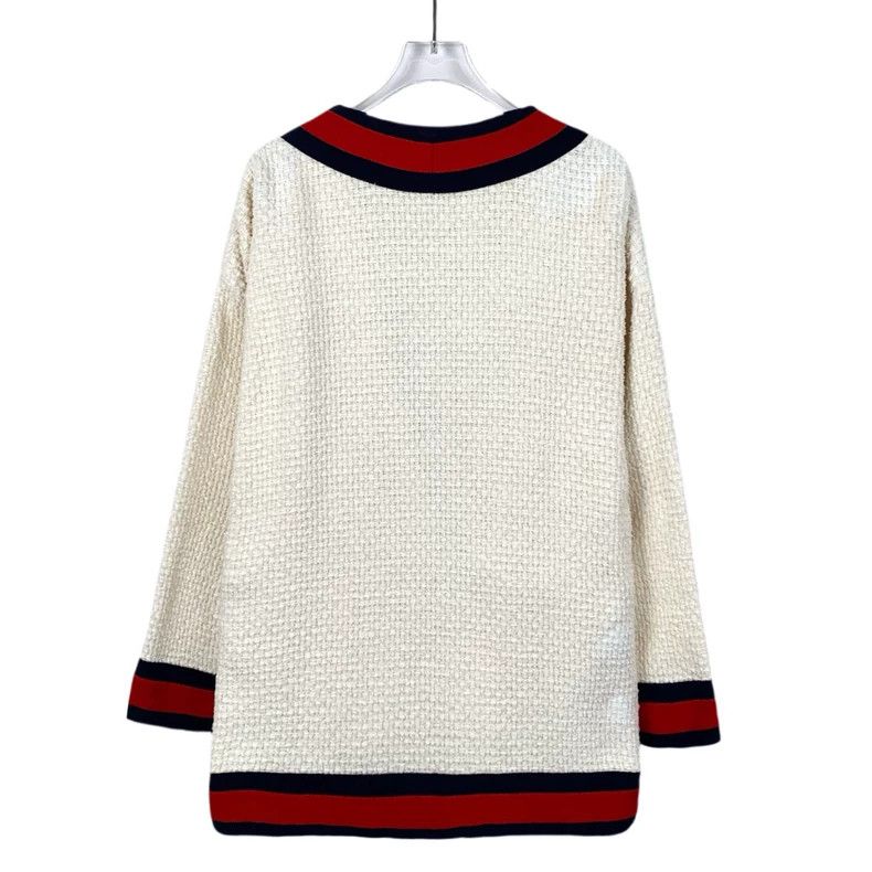 Gucci Gucci Color-blocked striped cotton cardigan jacket 2501-Nex Size US XS / EU 42 / 0 - 2 Thumbnail
