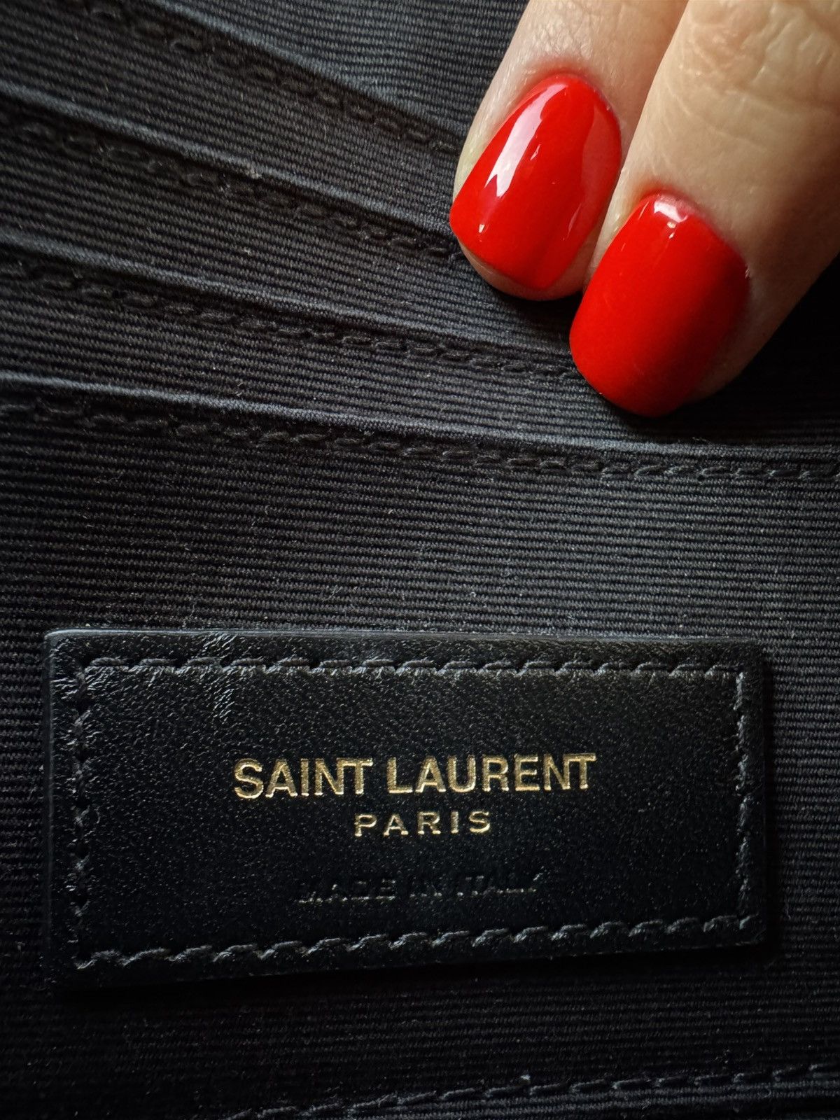 Saint Laurent Paris Saint Laurent Shoulder Black-Grey Bag Size ONE SIZE - 10 Thumbnail