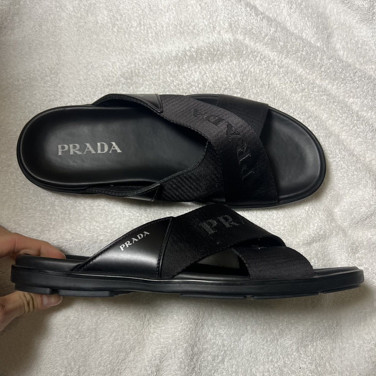 Prada Prada Crossover Sandals Size US 10 / EU 43 - 2 Thumbnail