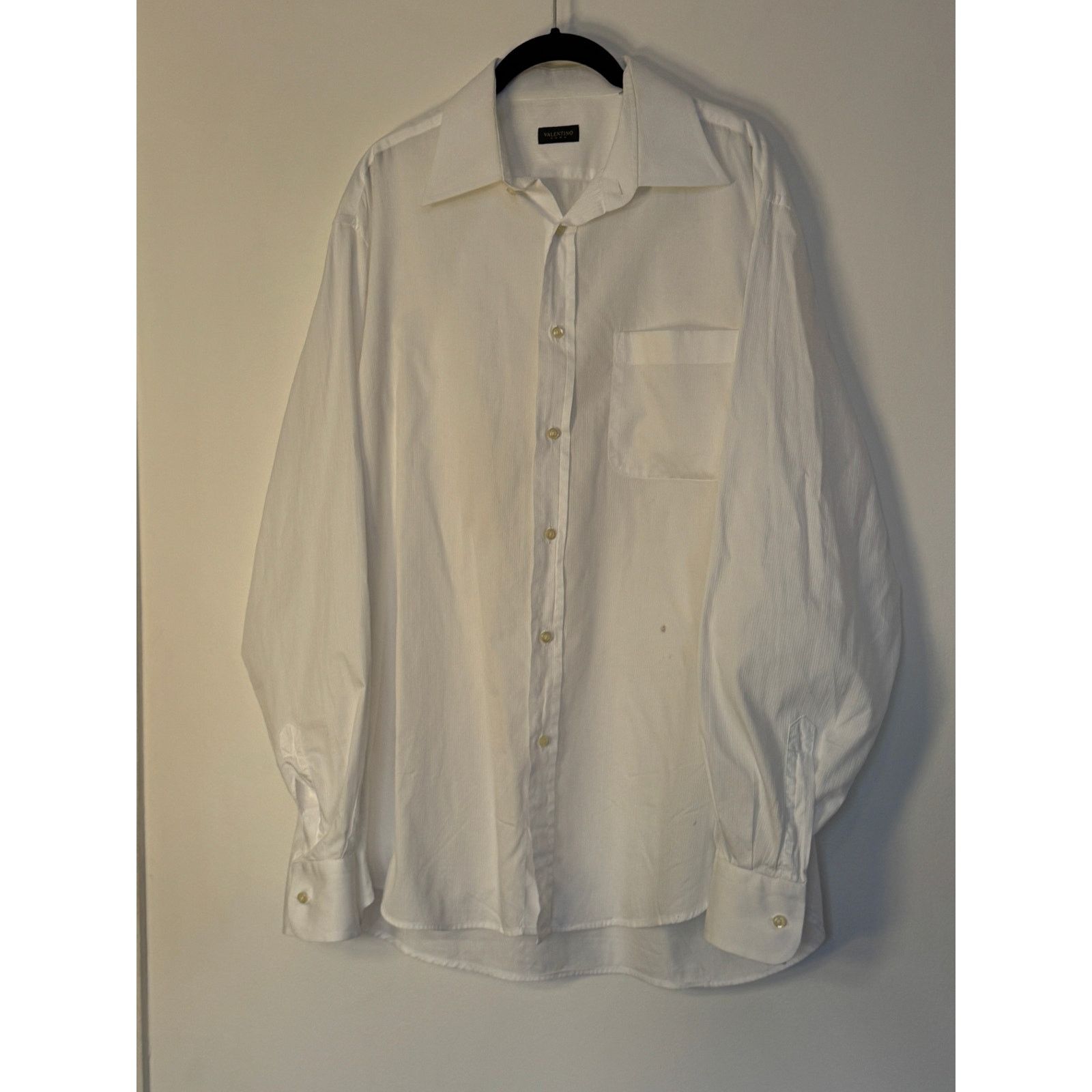 Valentino Roma Men's White Long Sleeve Shirt
