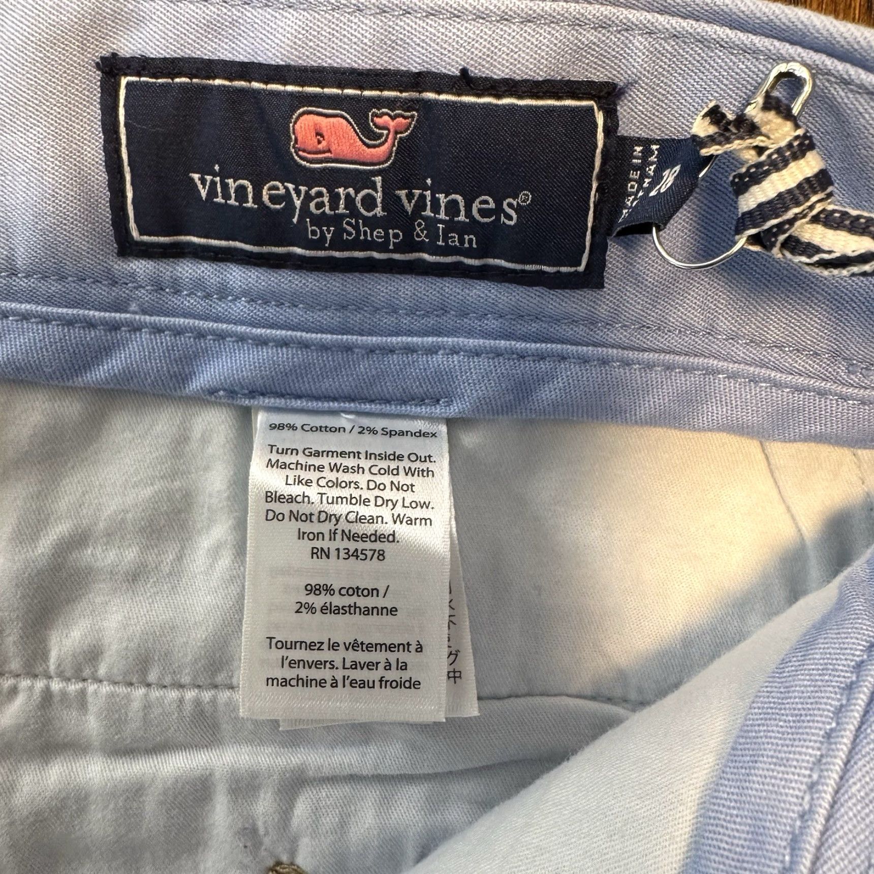 Vineyard Vines Vineyard Vines Men's Shorts Blue 28 Chino Flat Front Regular Inseam 9 New Colorful Beach Preppy Pockets Casual Travel Size US 28 / EU 44 - 5 Thumbnail