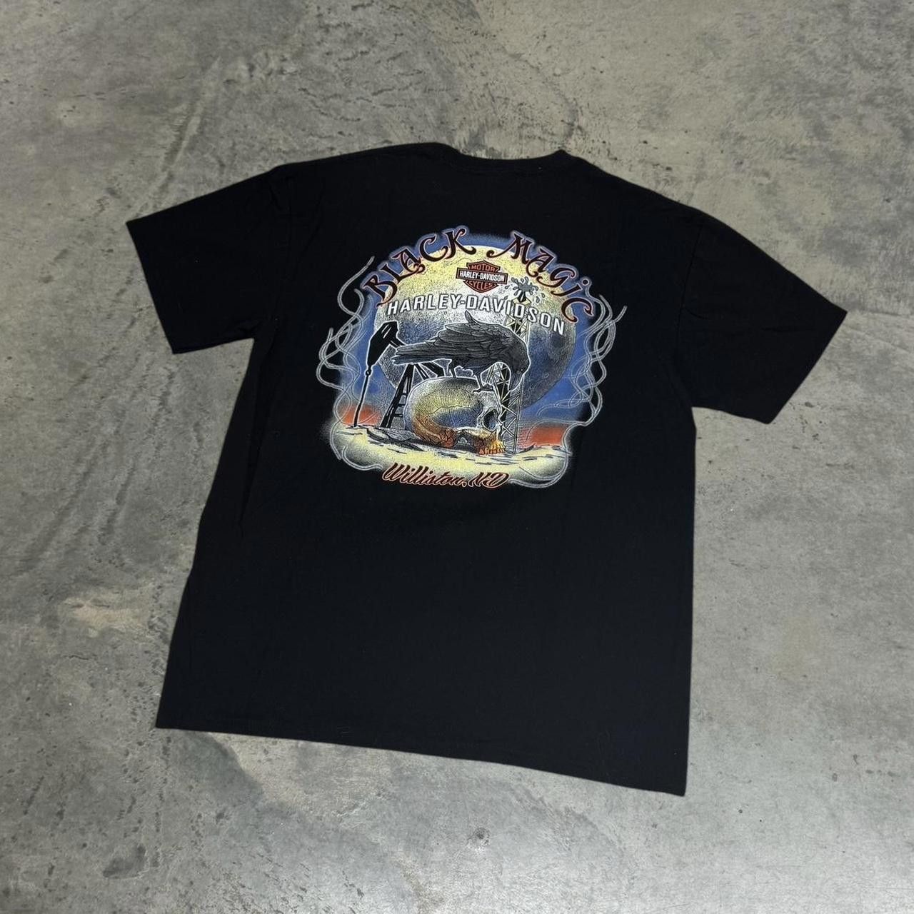 Harley Davidson × Vintage Vintage Y2K Harley Davidson Tribal Graphic T-Shirt Size US L / EU 52-54 / 3 - 3 Thumbnail