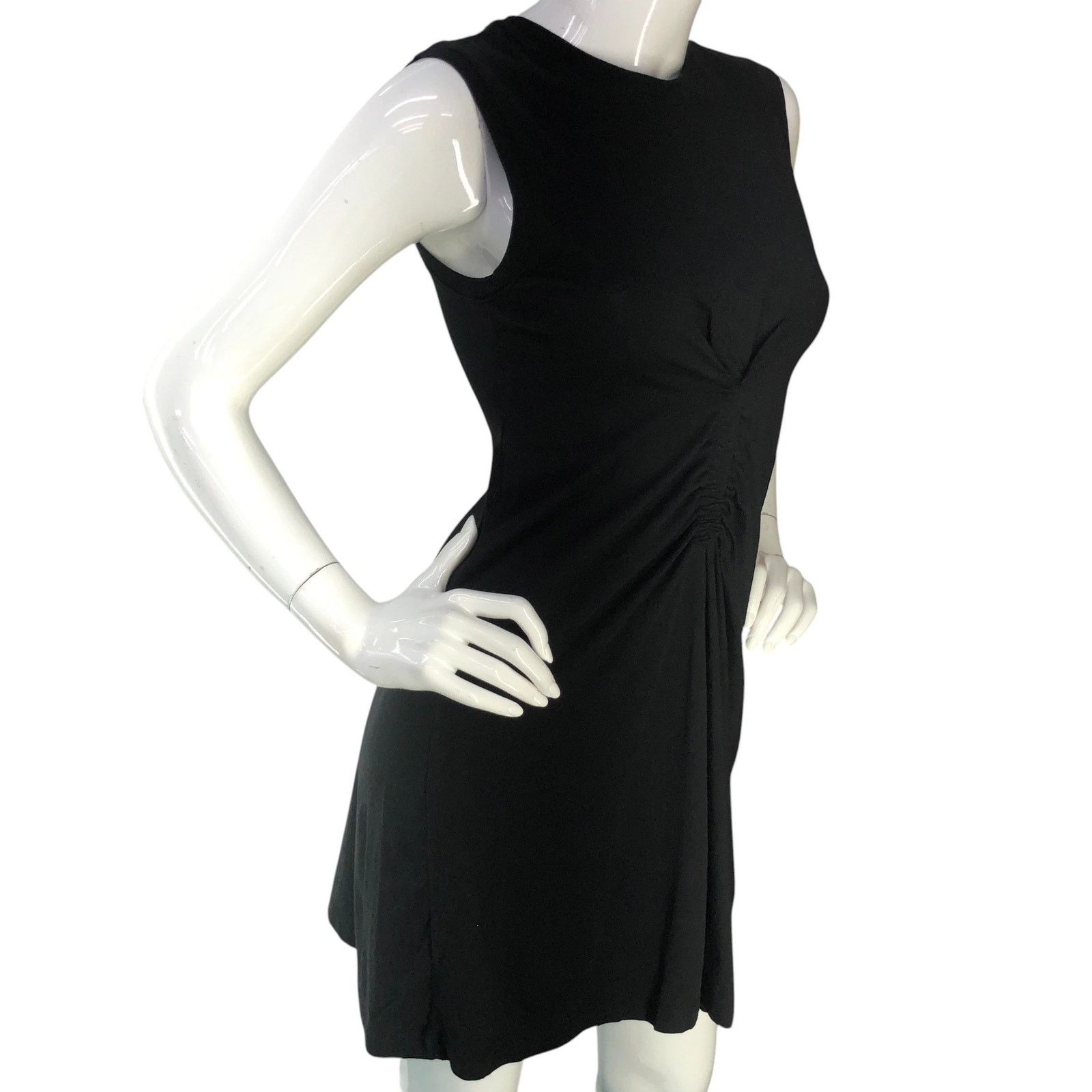 ATM Anthony Thomas Melillo ATM Anthony Thomas Melillo Sz XS Dress Gathered Front Black Size XS / US 0-2 / IT 36-38 - 10 Thumbnail