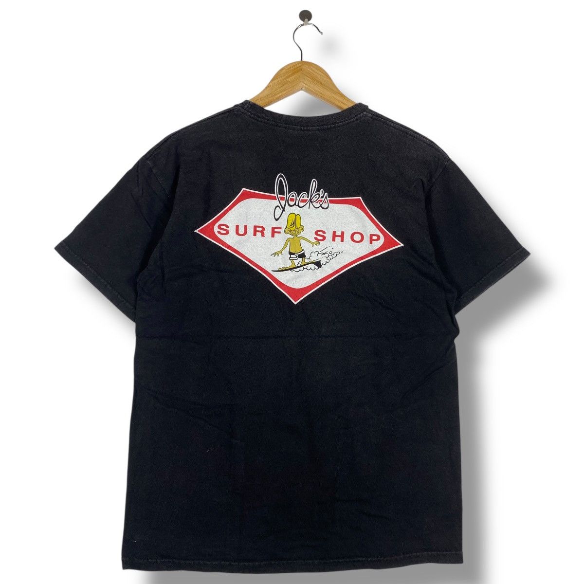 Vintage Vintage 90's JACK'S SURFBOARDS Surfing Apparel Tee Shirt Size US M / EU 48-50 / 2 - 1 Thumbnail