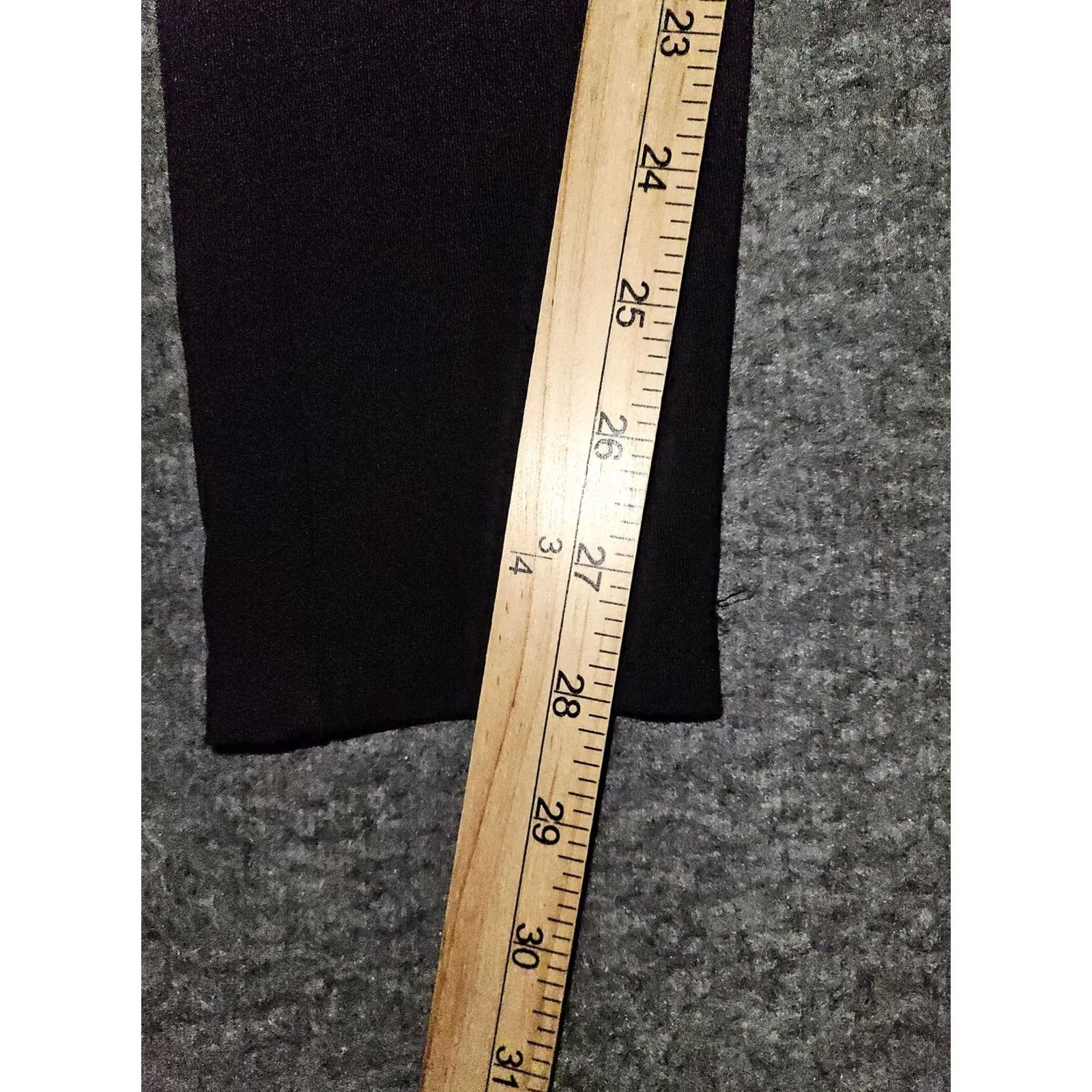Victoria's Secret Victoria's Secret Pink Yoga Leggings Womens Small Black Fold Waist Athletic Gym Pants Size 28" / US 6 / IT 42 - 2 Thumbnail