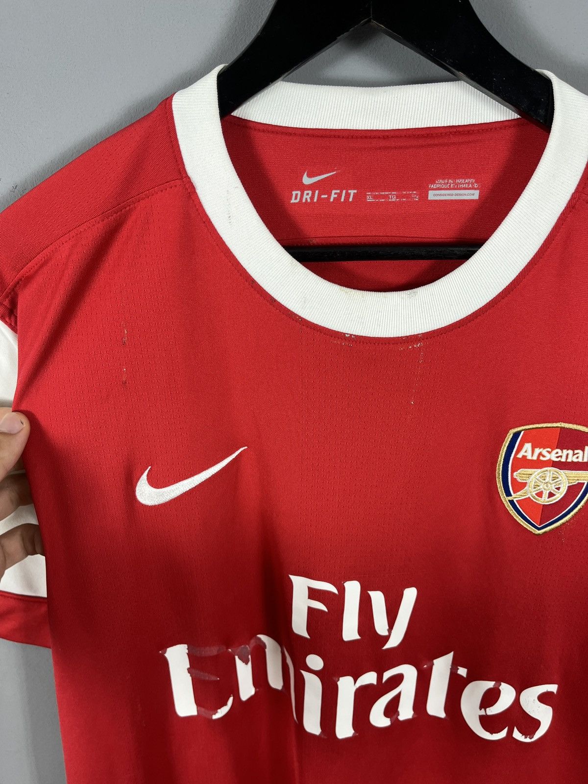 Nike Vintage Arsenal Jersey 2010 Size US XL / EU 56 / 4 - 4 Thumbnail