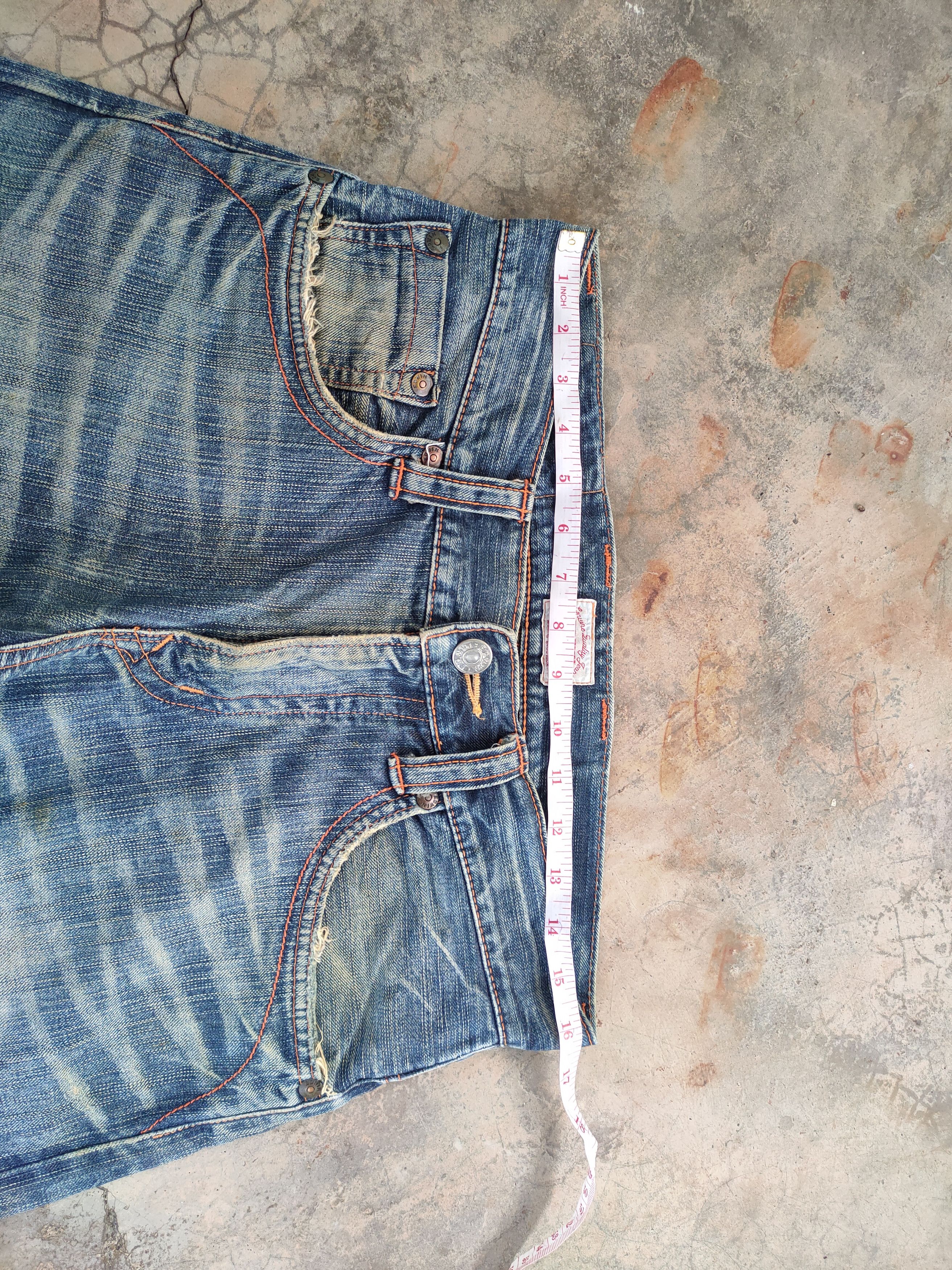Edwin # EDWIN VINTAGE RIPPED FADED JEANS DENIM PANTS Size US 32 / EU 48 - 7 Thumbnail