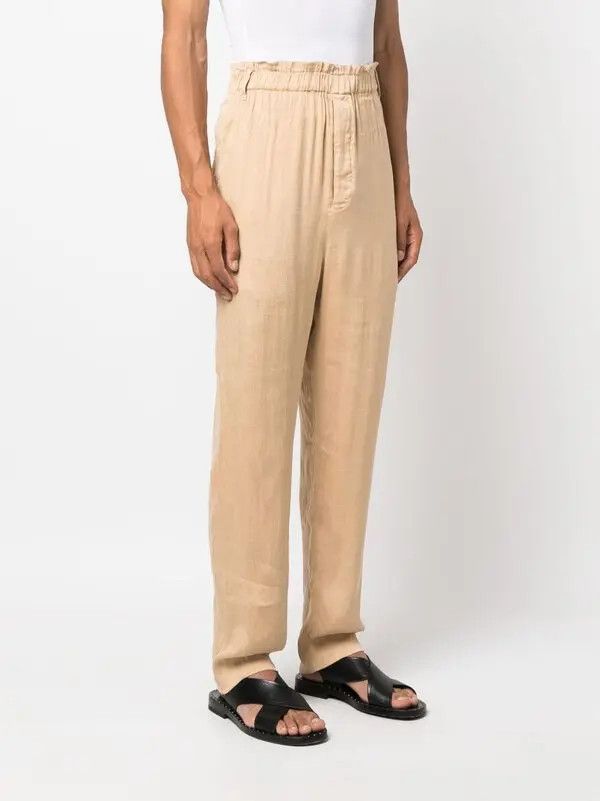 Saint Laurent Paris o1y0325 Casual Pant in Beige Size US 32 / EU 48 - 3 Thumbnail