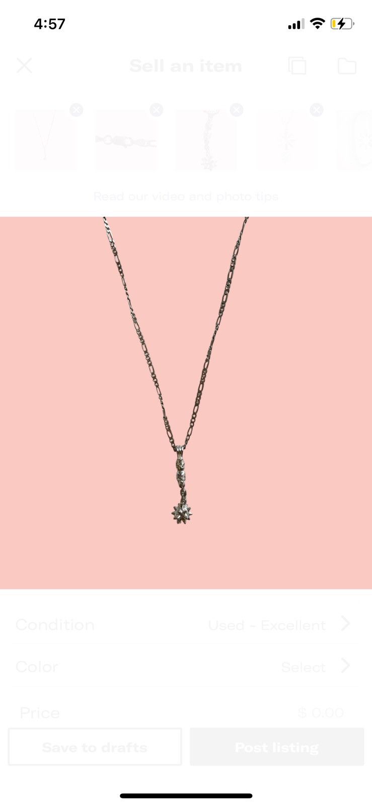 Vintage Satan’s Flail Hard Jewelry Pendant Size ONE SIZE - 1 Thumbnail