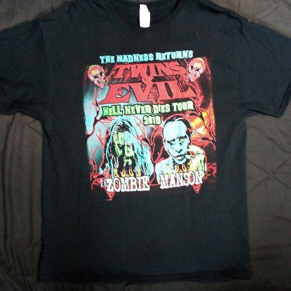 Band Tees Rob Zombie Marilyn Manson Hell Never Dies Tour T-Shirt Size US L / EU 52-54 / 3 - 2 Thumbnail