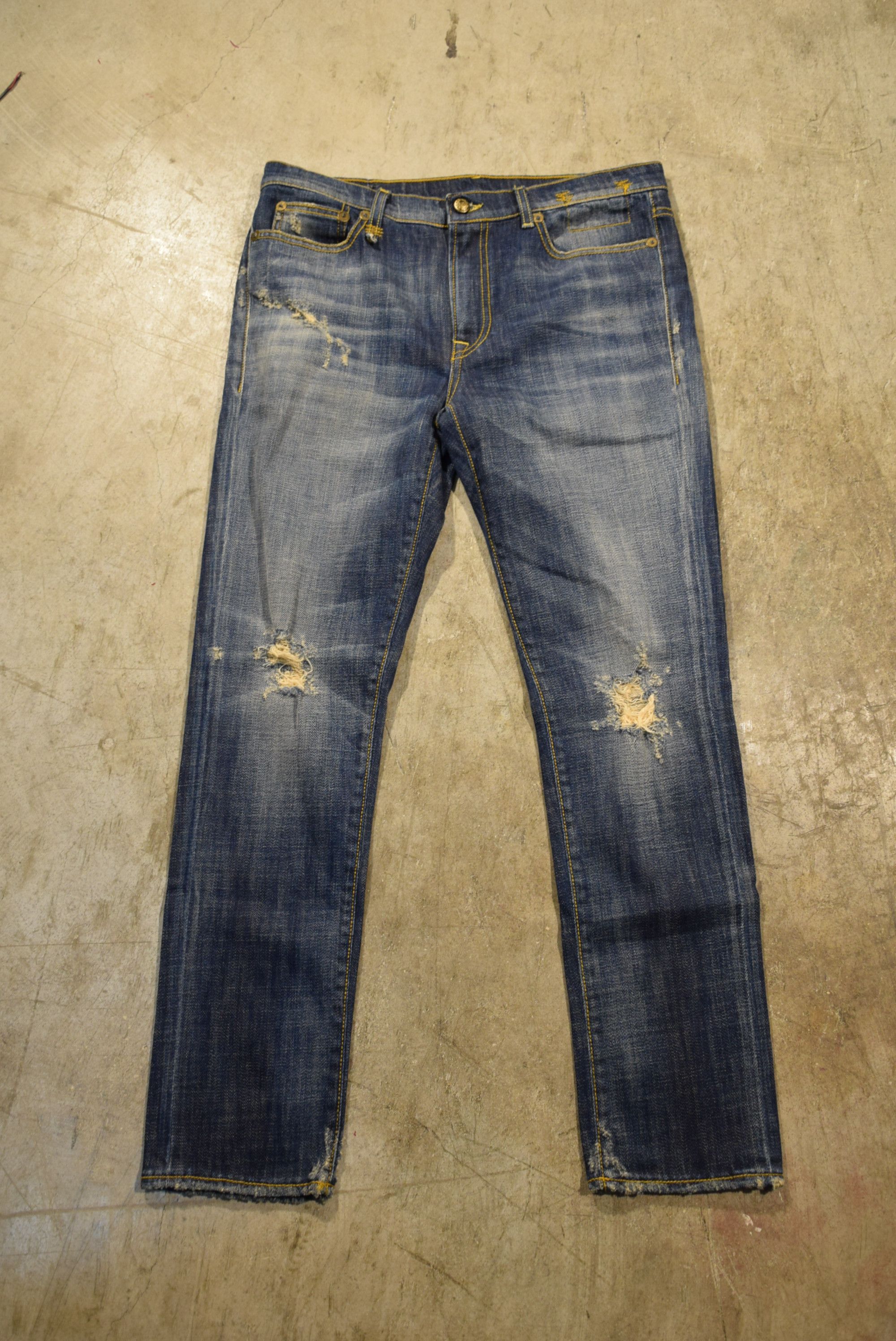 R13 Slouch Skinny Jeans