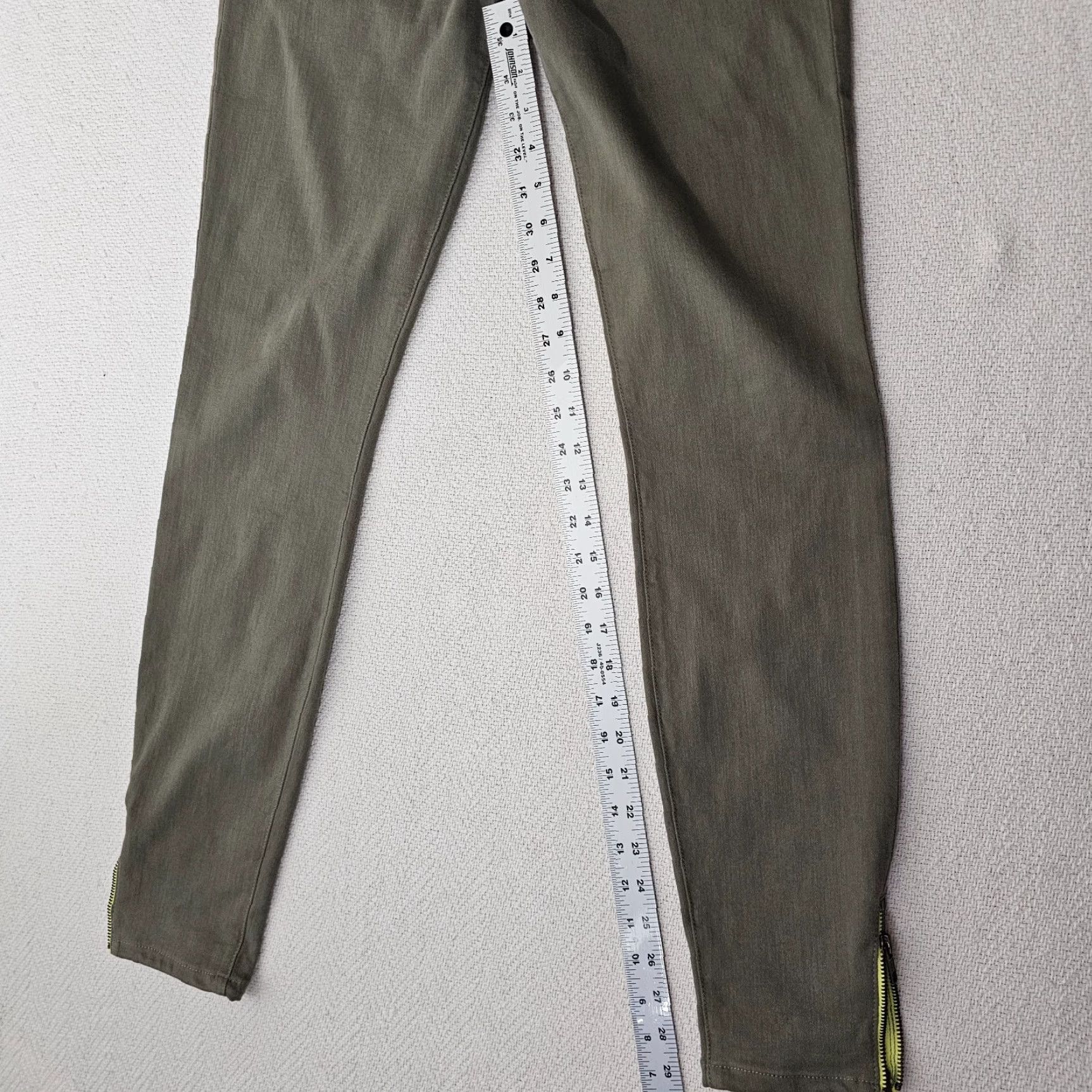 Vintage Current/Elliott Jeans Womens 30 Green Denim Ankle Skinny Mid Rise Zip Stars Size 30" / US 8 / IT 44 - 7 Thumbnail