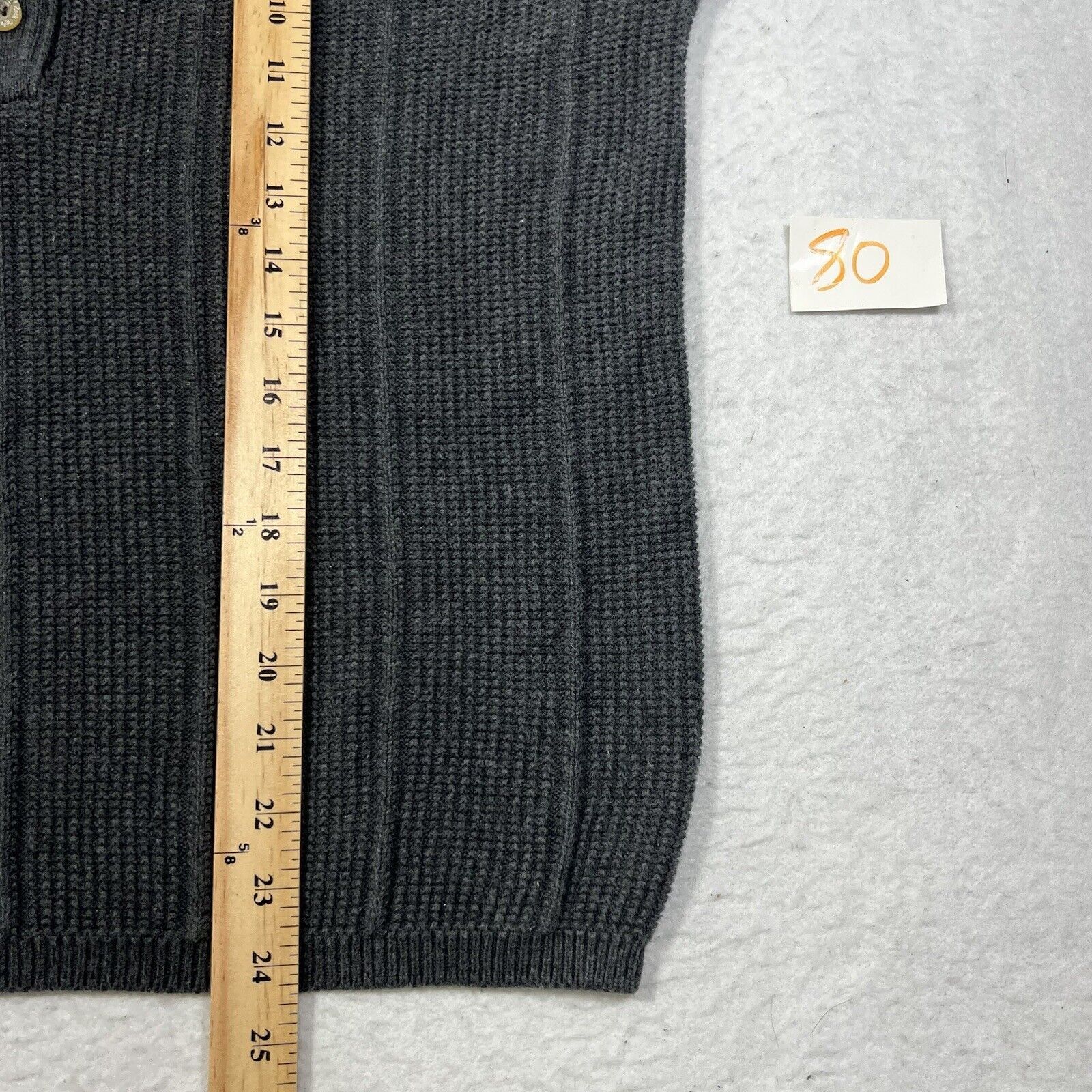 Hard Rock Cafe Vintage Hard Rock Cafe Madrid Henley Knit Sweater Gray Size S / US 4 / IT 40 - 8 Thumbnail