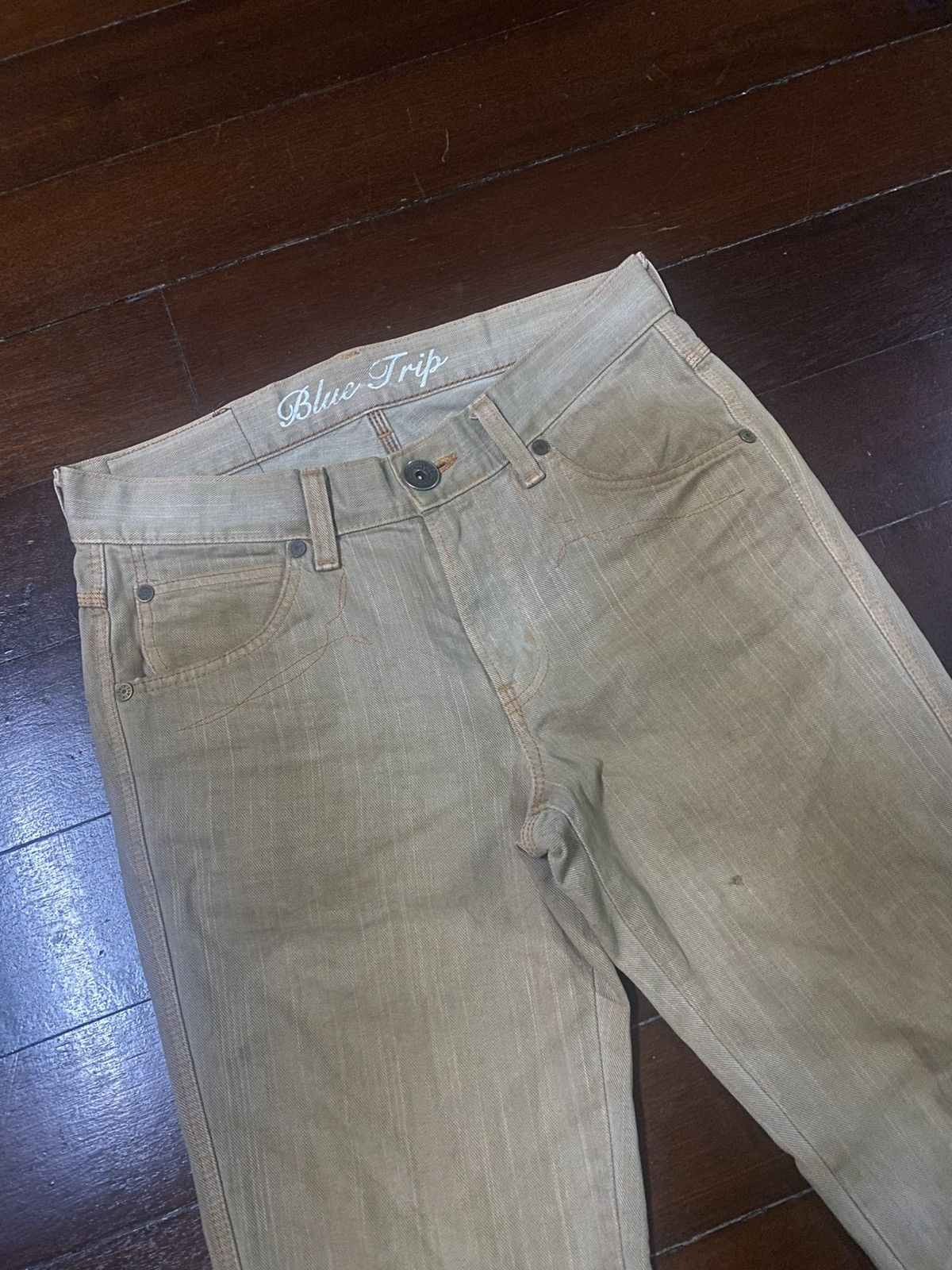 Edwin VINTAGE EDWIN BLUE TRIP 503 FLARE JEANS mud wash Size US 36 / EU 52 - 13 Thumbnail