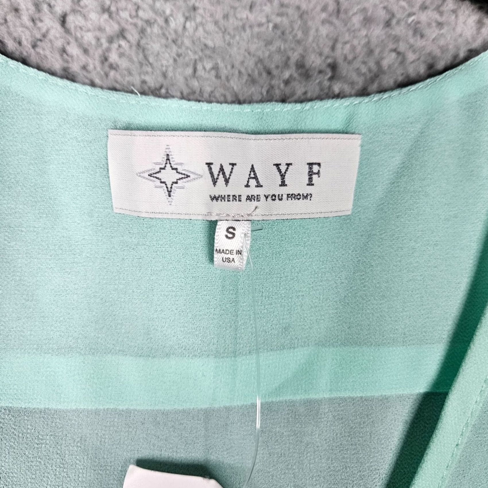 Vintage WAYF Where Are You From Women’s V-Neck Sleeveless Chiffon Top Size S Green Casual Shirt Blouse Size S / US 4 / IT 40 - 8 Thumbnail