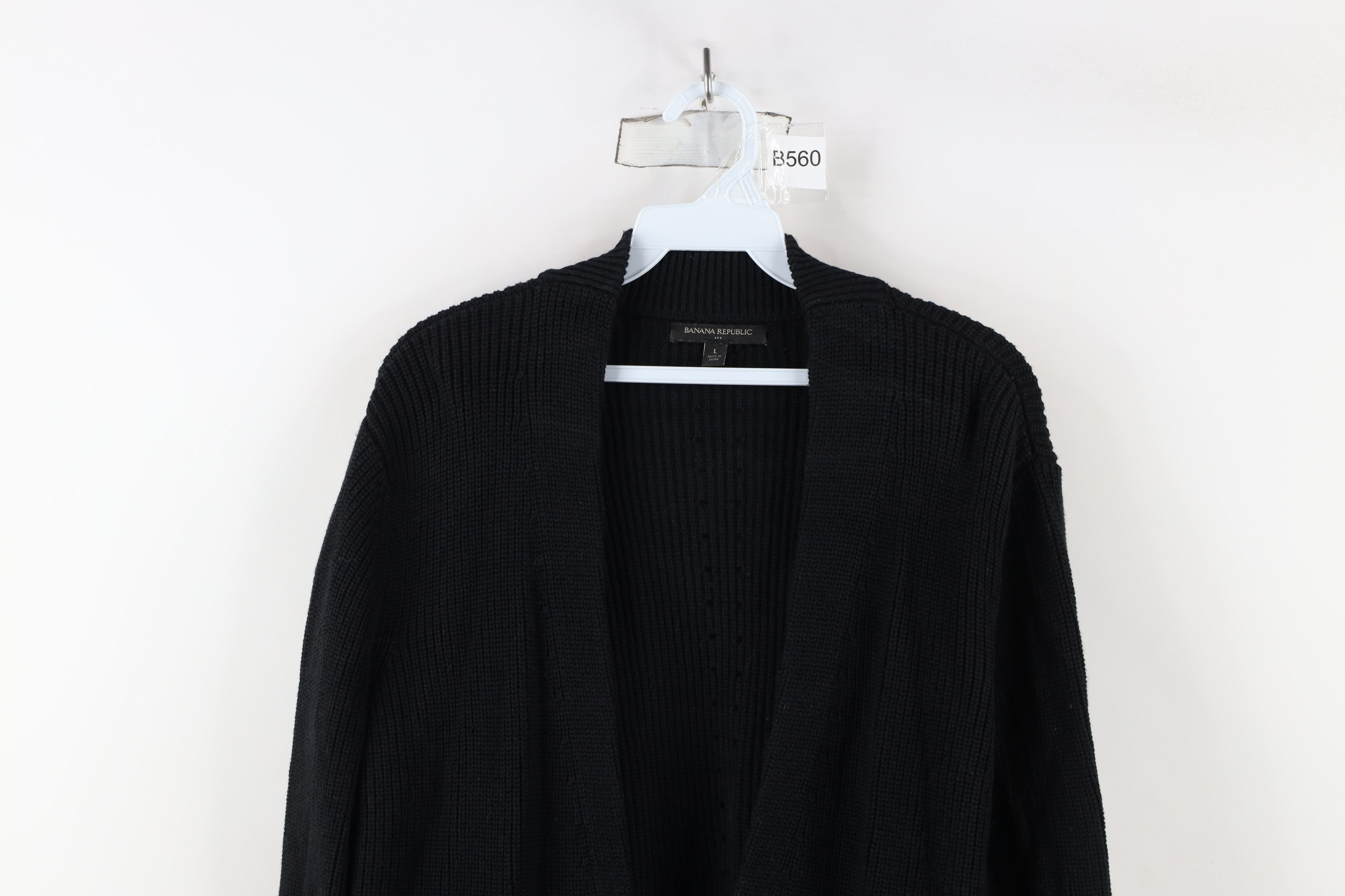 Banana Republic × Vintage Vintage Y2K Banana Republic Ribbed Knit Cardigan Sweater Size L / US 10 / IT 46 - 2 Thumbnail