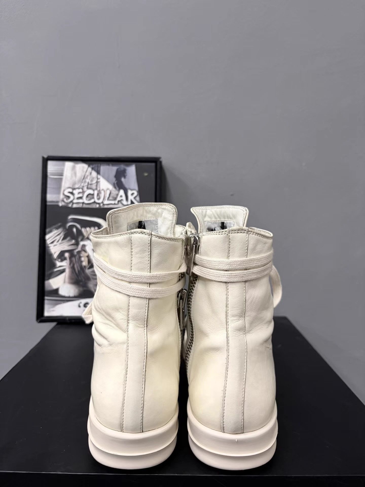 Rick Owens Rick Owens Mainline White High-Top Big Converse K34 Size US 9 / IT 39 - 7 Thumbnail