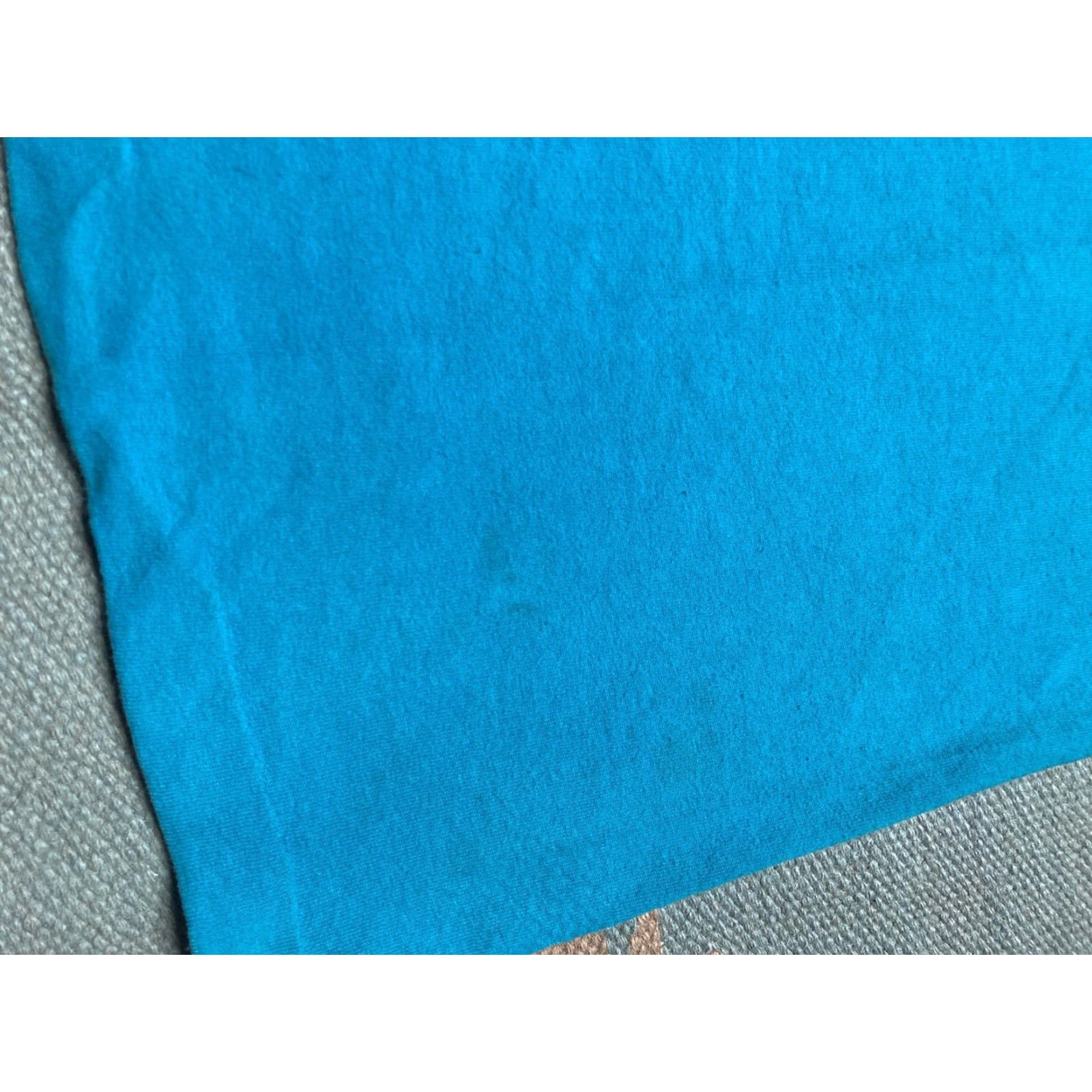 Fruit Of The Loom VINTAGE 90s Fruit of the Loom T-Shirt Men XL Cotton Teal Blue Single Stitch Size US XL / EU 56 / 4 - 8 Thumbnail