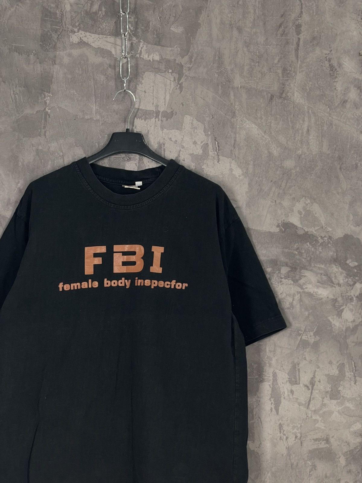 Faded Glory × Vintage FADED VINTAGE FBI FEMALE BODY INSPECTOR T SHIRT Size US L / EU 52-54 / 3 - 4 Thumbnail