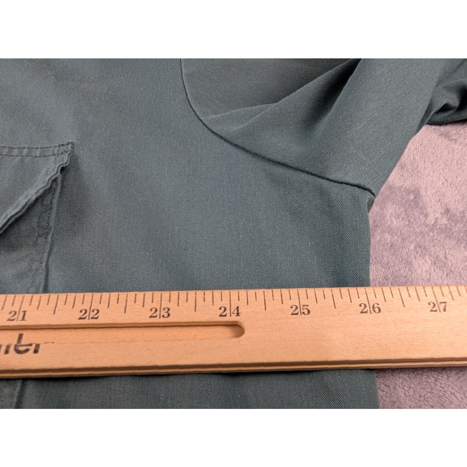 Vintage VINTAGE Big Mac Button-Up Shirt Utility Rugged Work Uniform USA Green Men's XLT Shirt Adult XLT Green Retro 90s Mens Size US XL / EU 56 / 4 - 6 Thumbnail