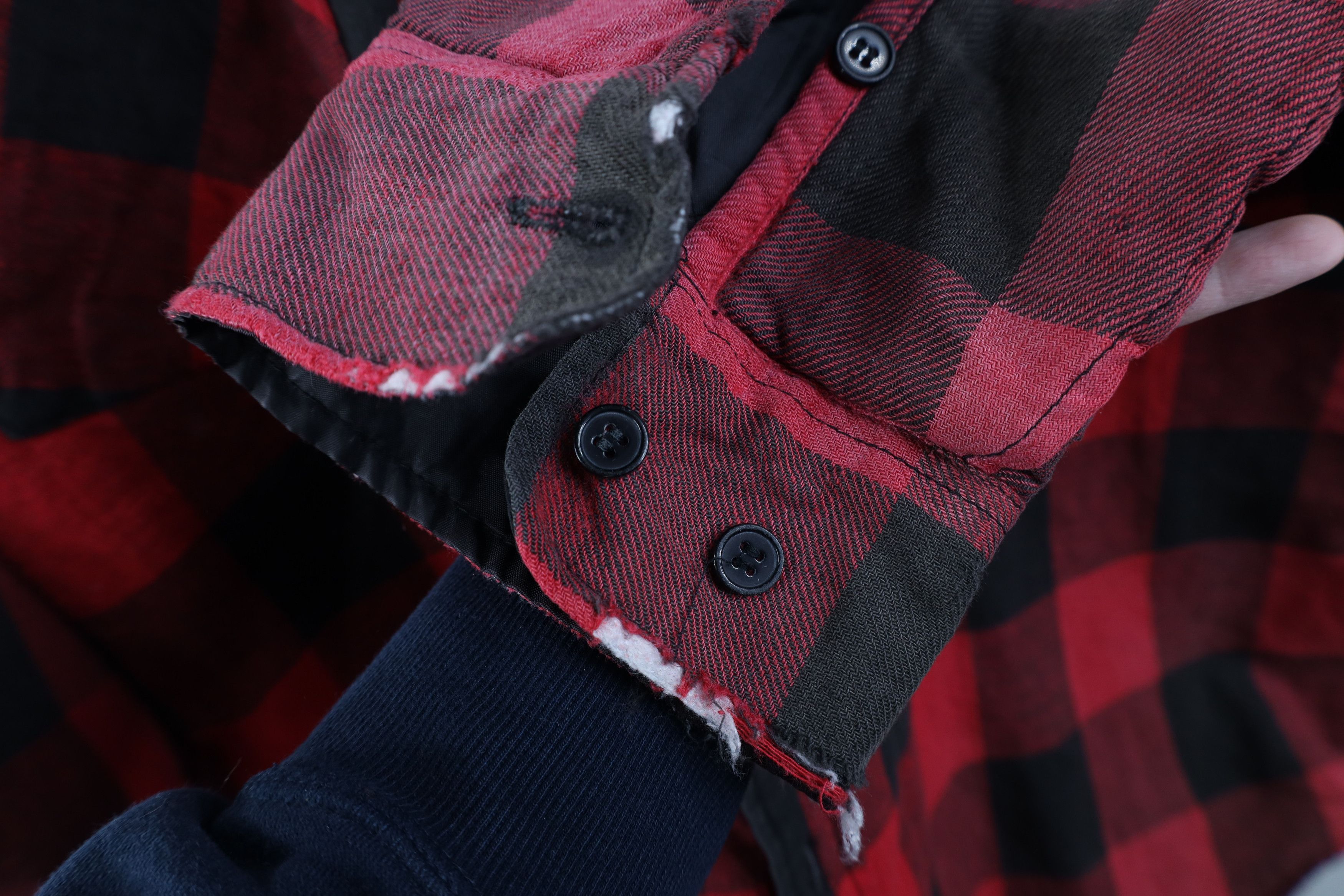 Vintage Vintage 90s Streetwear Quilted Flannel Shirt Jacket Plaid Size US XXL / EU 58 / 5 - 6 Thumbnail