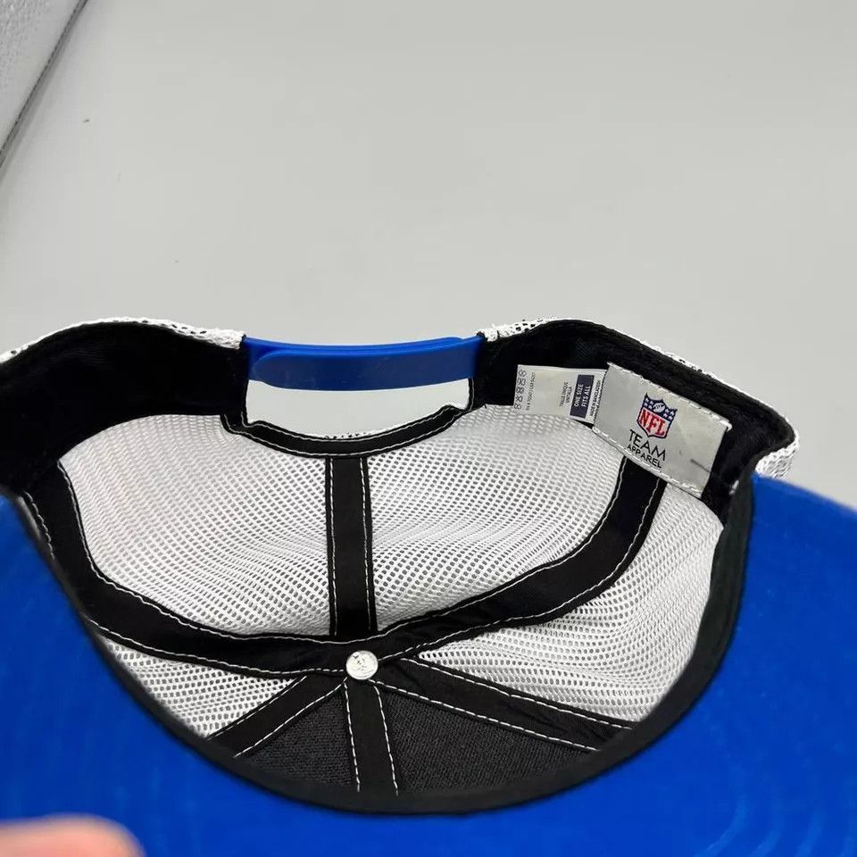 NFL Los Angeles Rams Trucker Hat Men Blue NFL Snap Back Cap Size ONE SIZE - 6 Thumbnail
