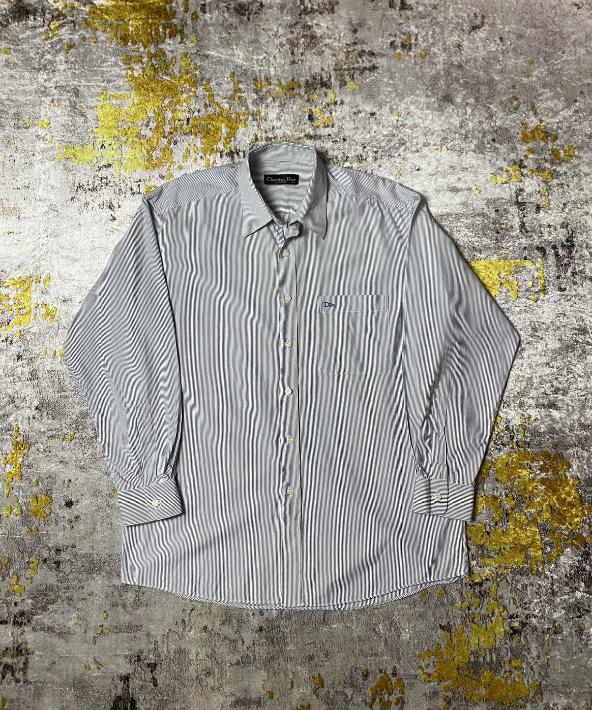 Christian Dior Monsieur Vintage Christian Dior Button up Shirt Size US XL / EU 56 / 4 - 1 Thumbnail