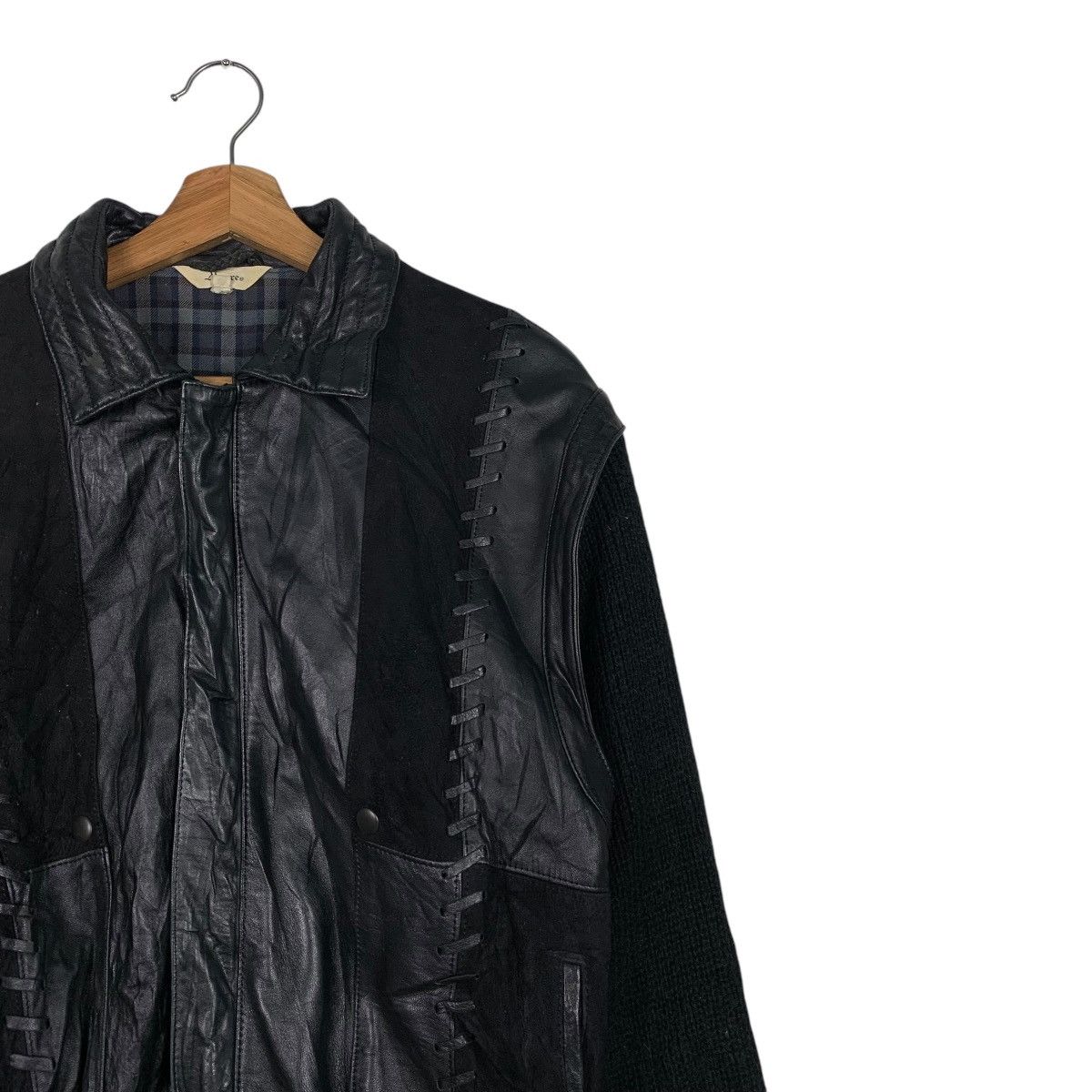 Japanese Brand Japanese Brand Moare Leather Jacket Size US M / EU 48-50 / 2 - 5 Thumbnail