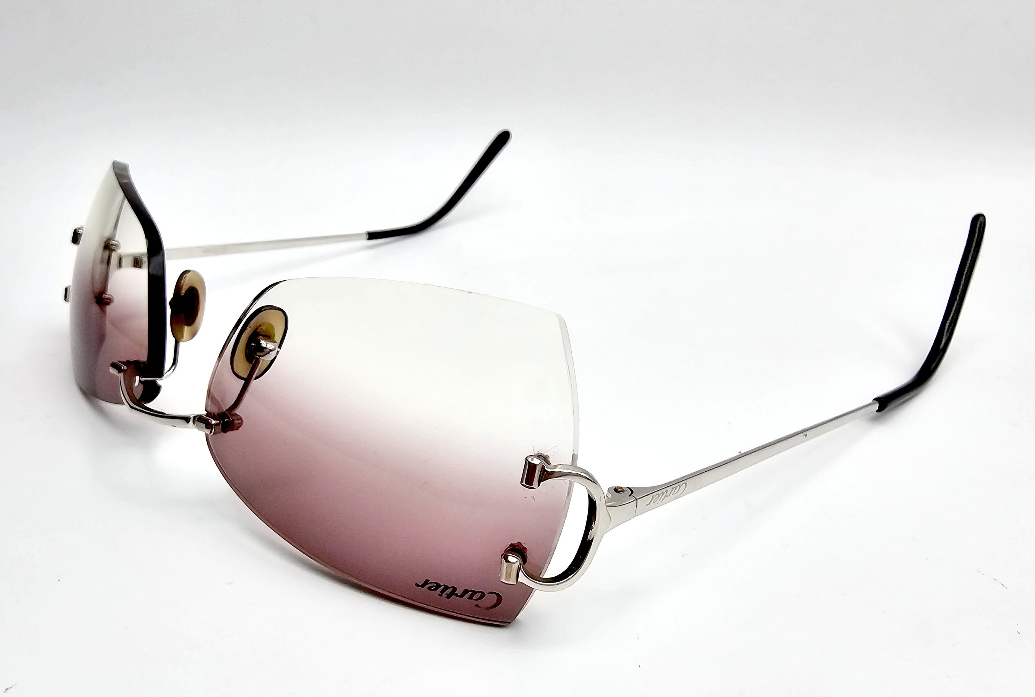 Cartier Cartier Big C Occhiali Silver Sunglasses Size ONE SIZE - 11 Thumbnail
