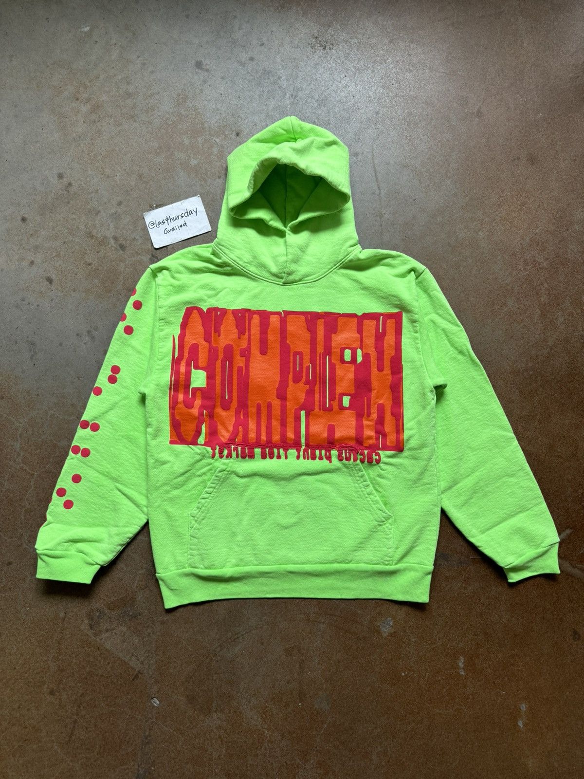 image of Cactus Plant Flea Market x Complexcon Cpfm Complexcon Exclusive Hoodie Green Xl, Men's