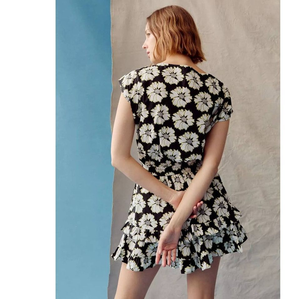 Anthropologie New Peter Som Penelope Mini Floral Cotton Dress $168 MEDIUM Size M / US 6-8 / IT 42-44 - 3 Thumbnail