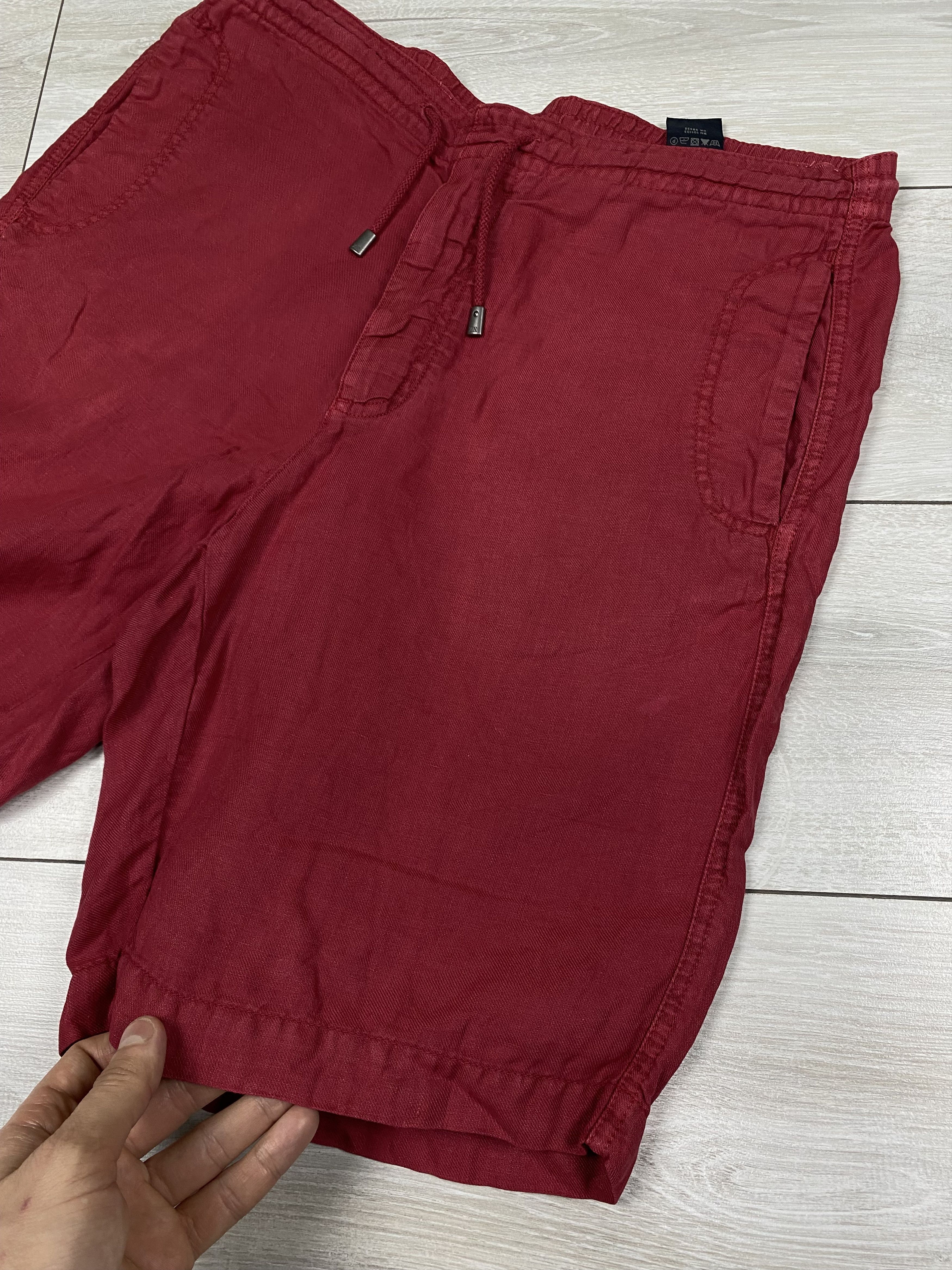Ermenegildo Zegna Vintage Zegna sport red linen shorts size s-m Size US 31 - 4 Thumbnail