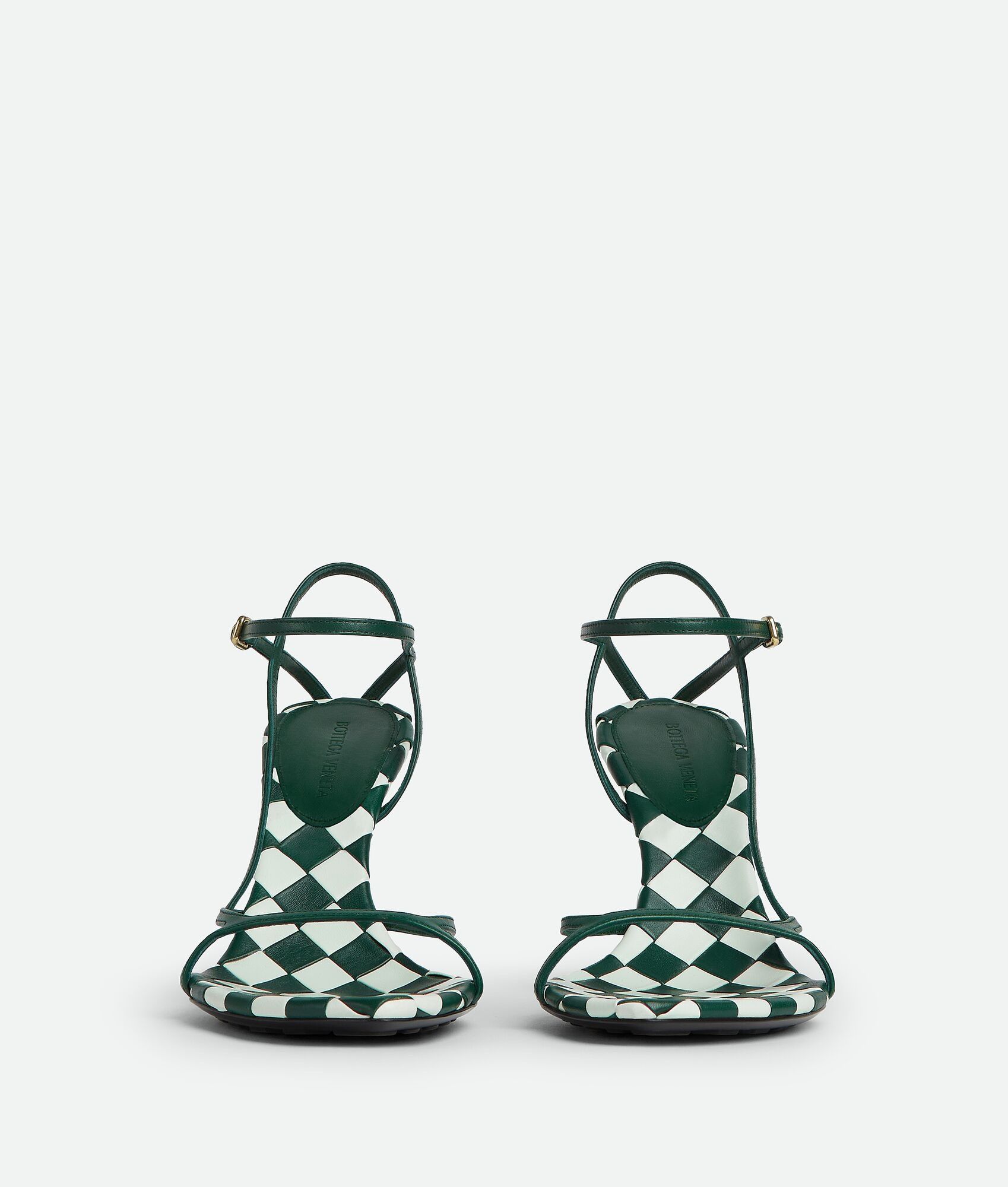 Bottega Veneta o1bcso1str0725 Leaf Sandals in Glacier/Emerald Green Size US 8 / IT 38 - 2 Thumbnail