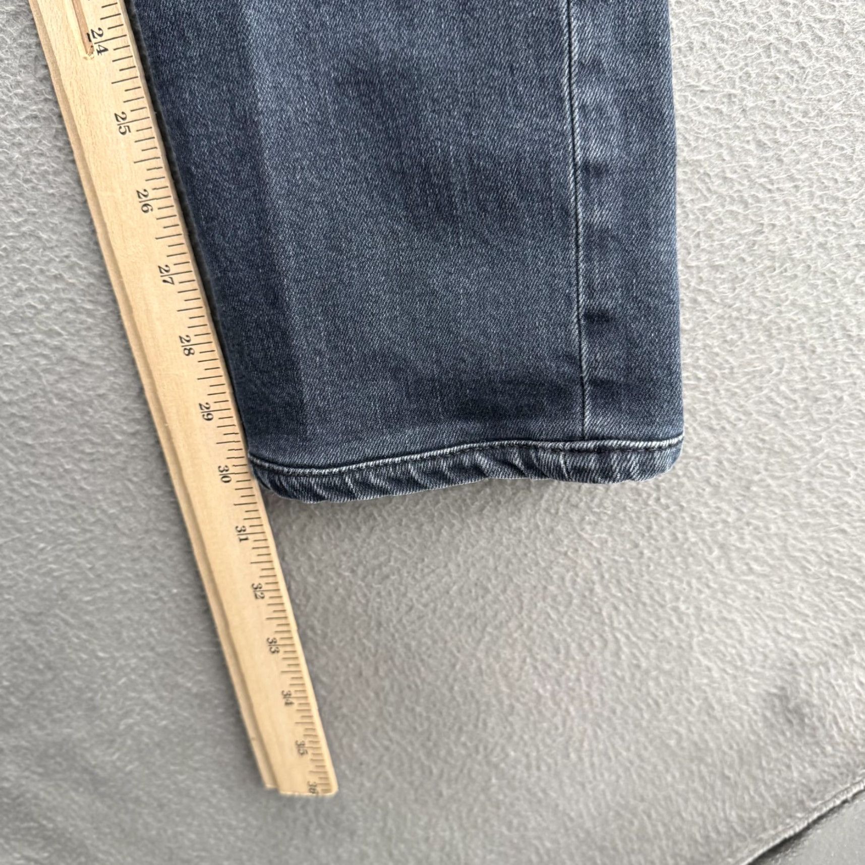 Nudie Jeans Nudie Jeans Co Thin Finn Jeans Mens 32x34 Gray Medium Wash Slim Denim Stretch Zip Fly Pockets Size US 32 / EU 48 - 7 Thumbnail