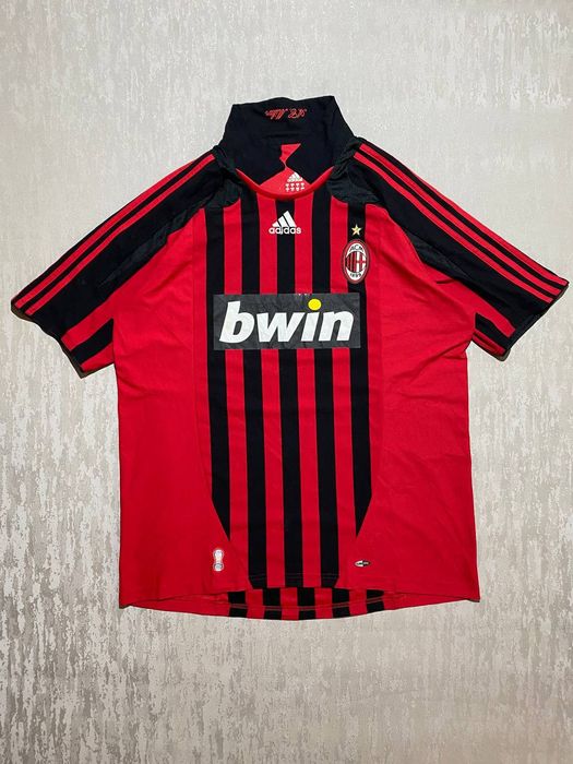 Adidas AC Milan 2007 2008 soccer kit football top jacket tracksuit