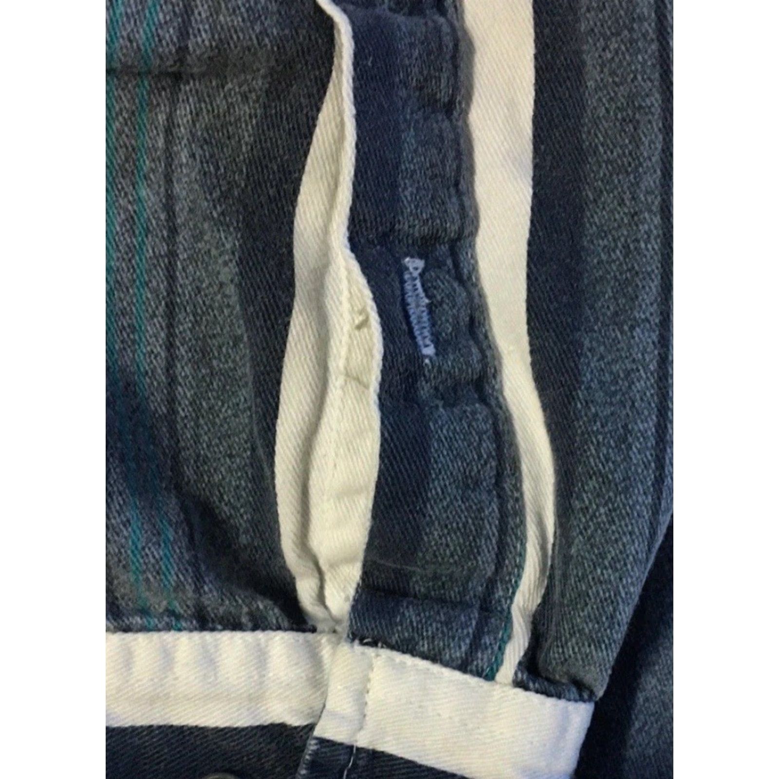Gotcha VINTAGE 90s Striped Faded Button-Up Shirt Blue L Men Size US L / EU 52-54 / 3 - 2 Thumbnail