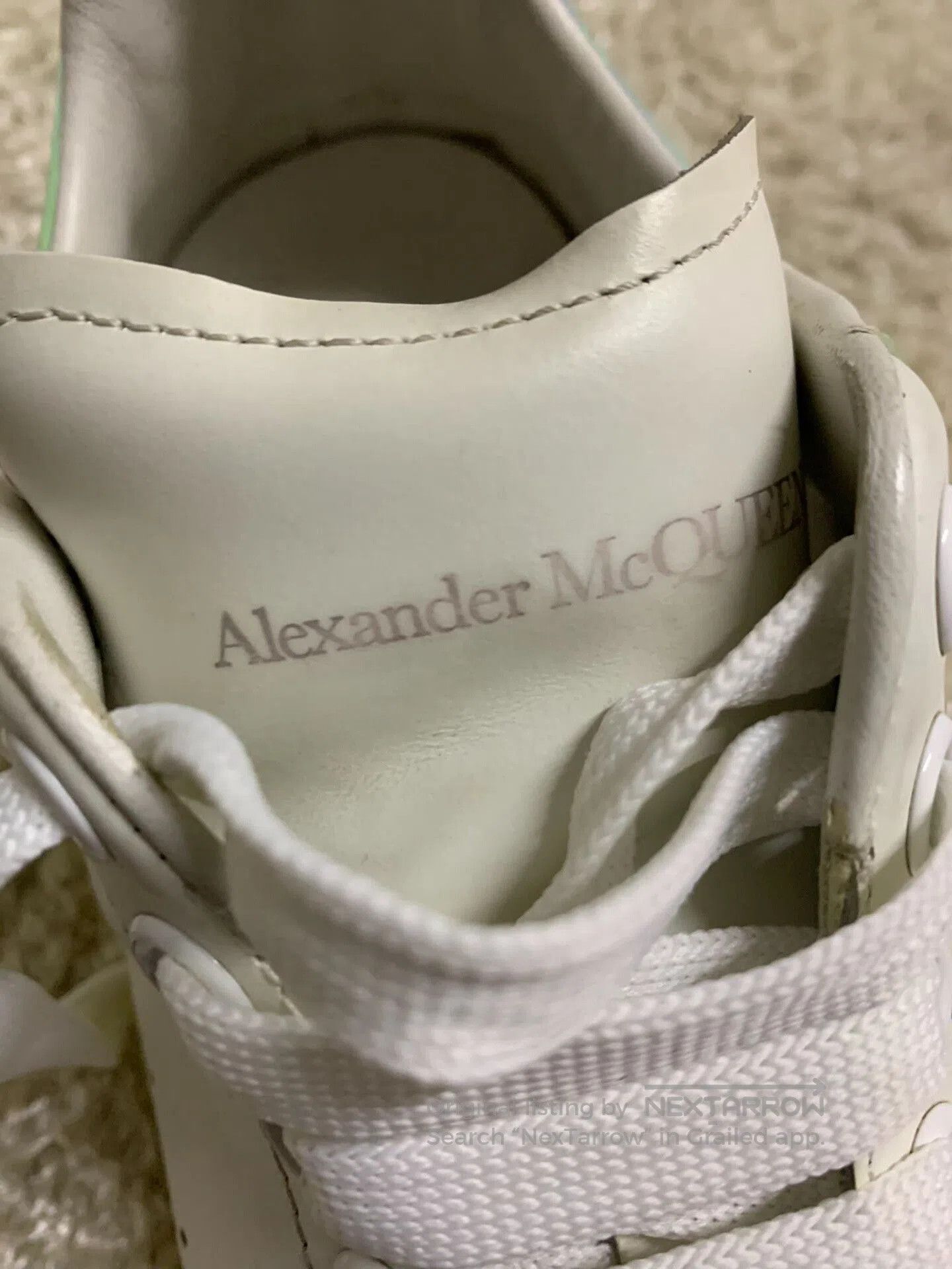 Alexander McQueen Alexander McQueen Men's White Sneakers. Size US 6 / EU 39 - 6 Thumbnail