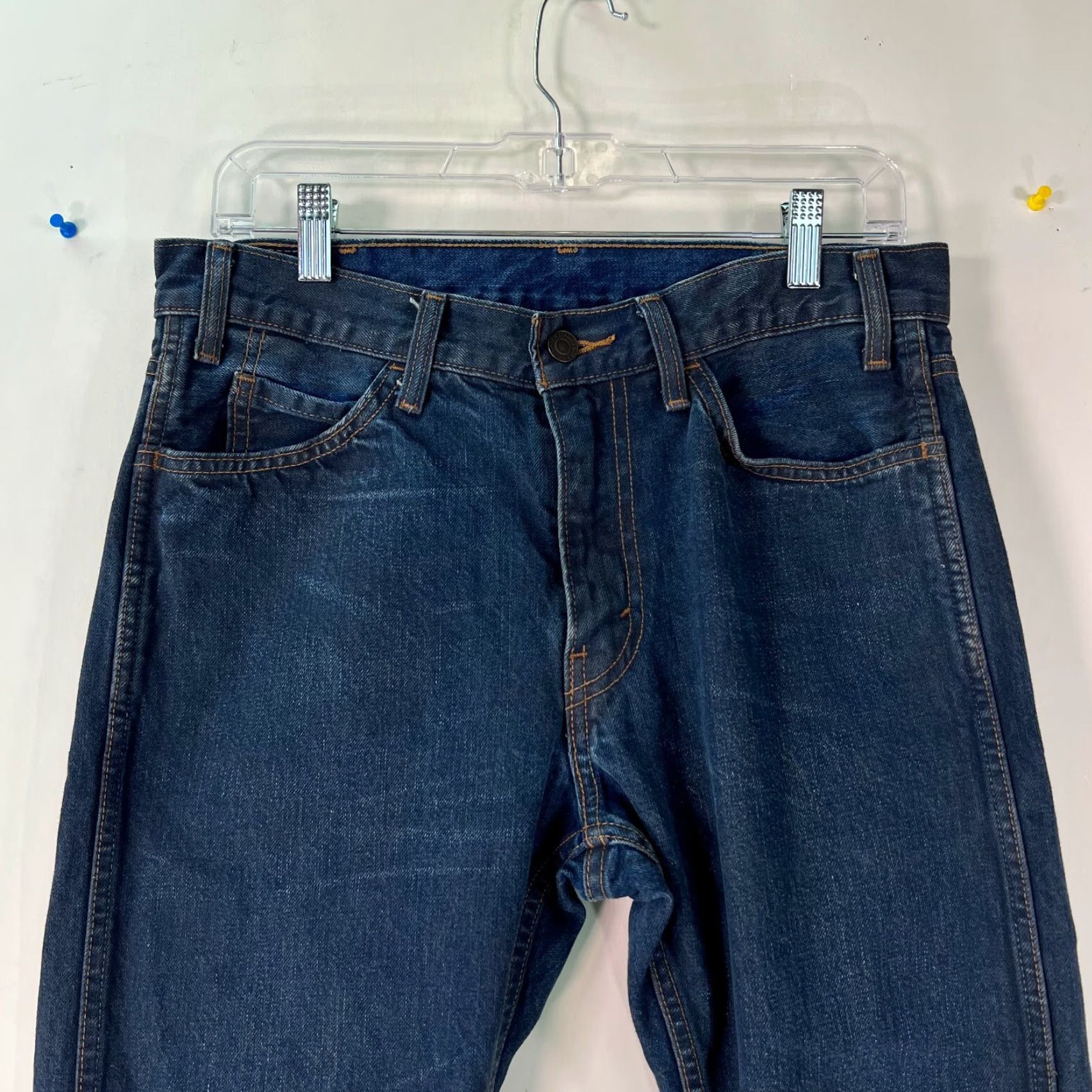 Levi's Levi Strauss And Co 505 Mens Low Rise Tapered Leg Blue Denim Jeans 30X30 Size US 30 / EU 46 - 3 Thumbnail
