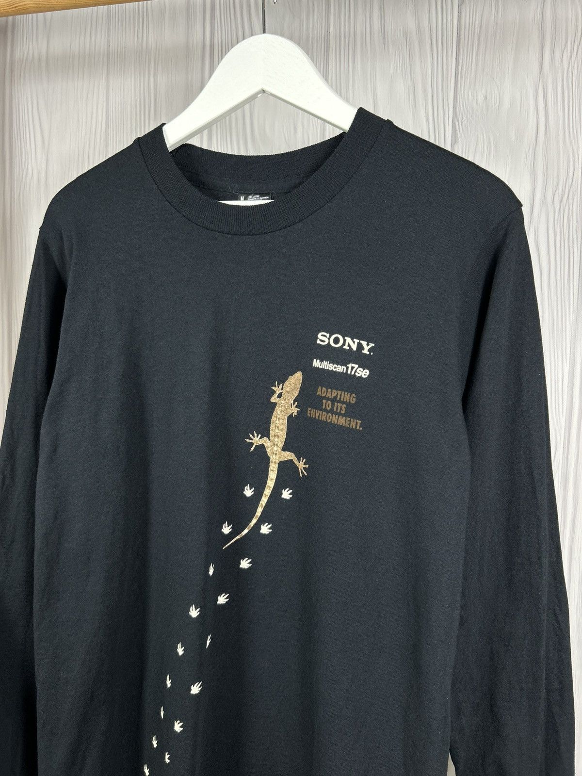 Sony Vintage Sony Multiscan 17se Long Sleeve Gecko T-Shirt Size M Size US M / EU 48-50 / 2 - 3 Thumbnail