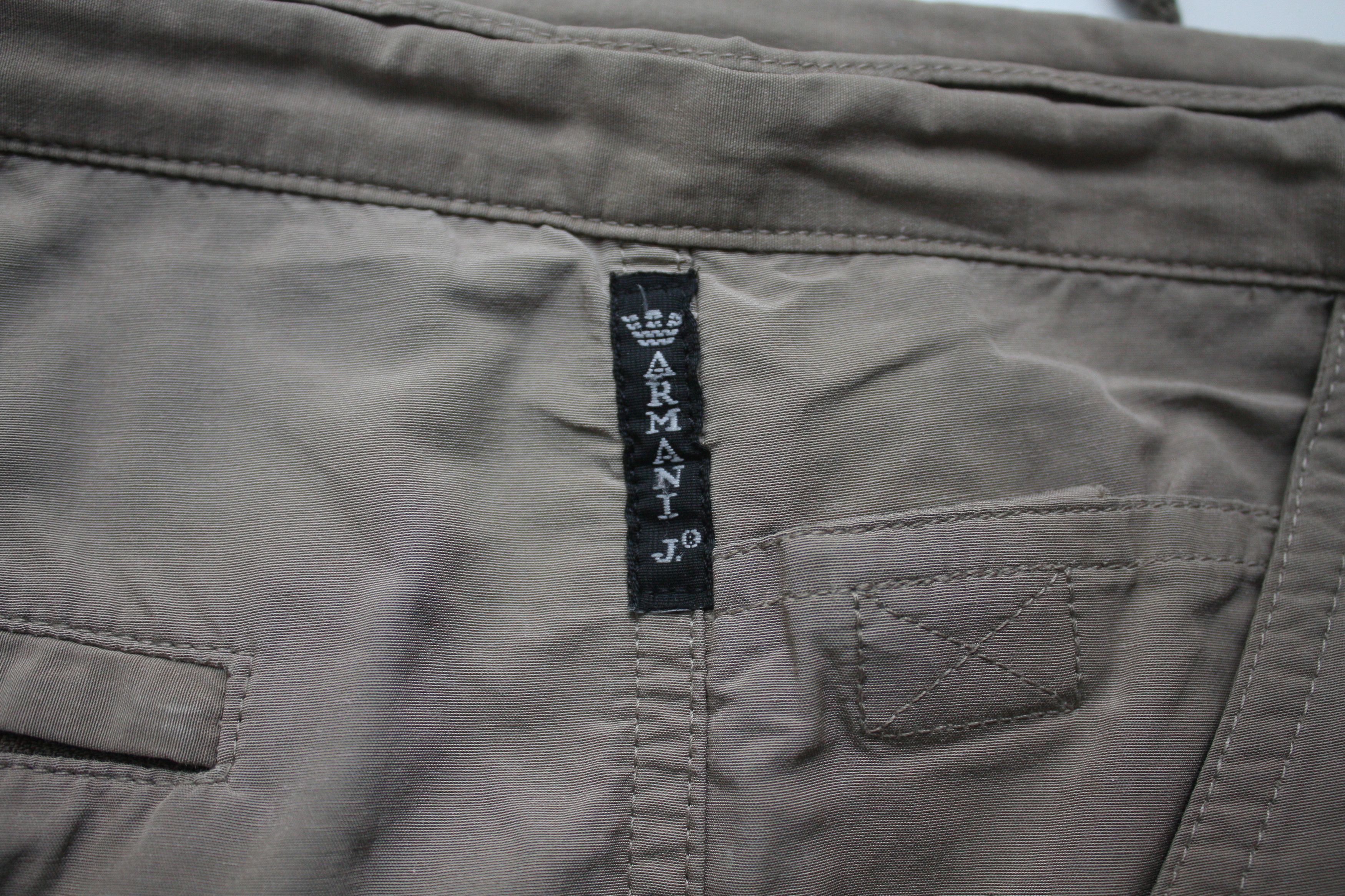 Armani Armani Jeans Vintage Nylon Beige Cargo Pants US4 Size 27" / US 4 / IT 40 - 7 Thumbnail