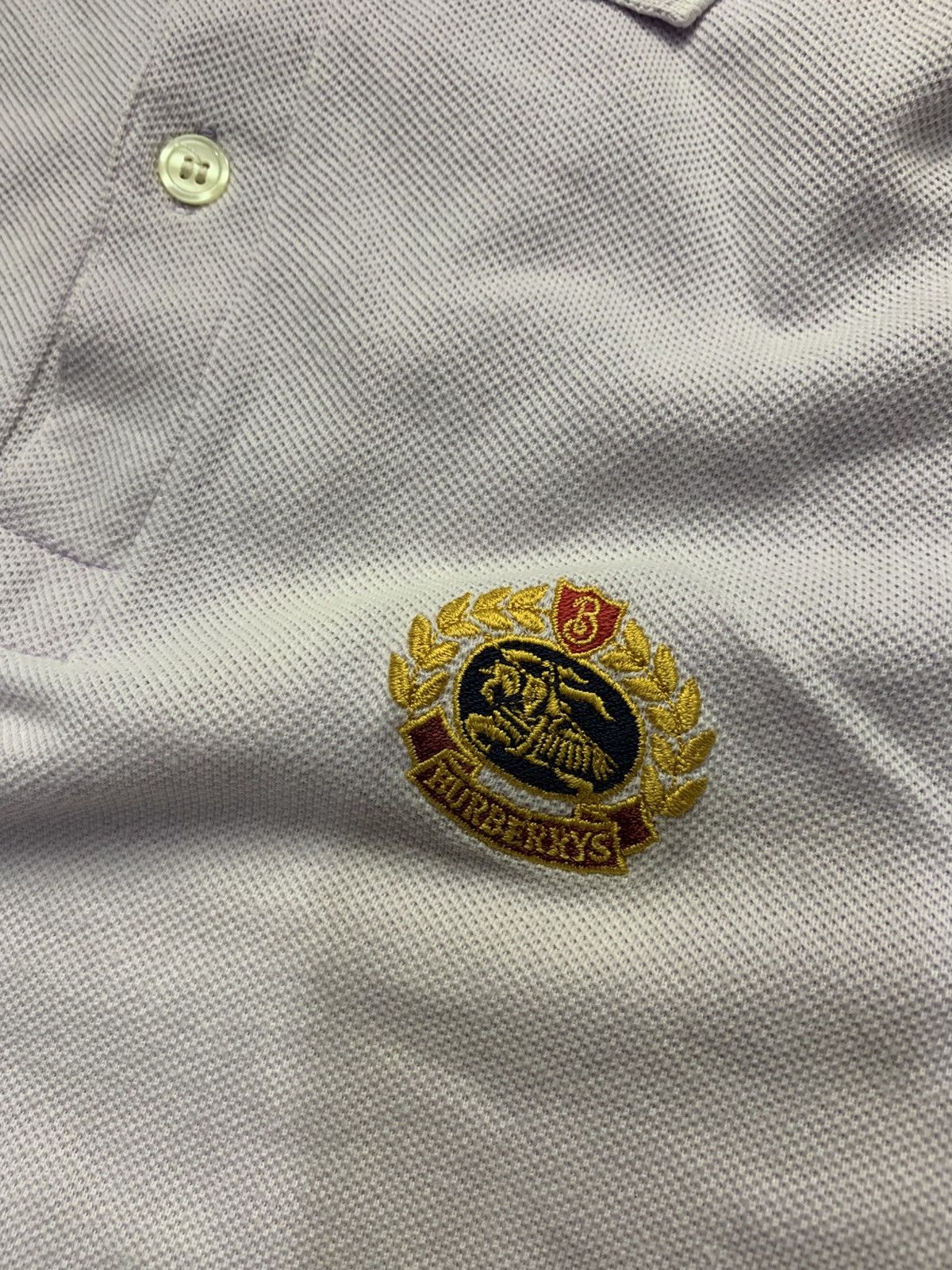 Burberry 🐍 Vintage Burberrys - Polo Shirt Size US L / EU 52-54 / 3 - 8 Thumbnail