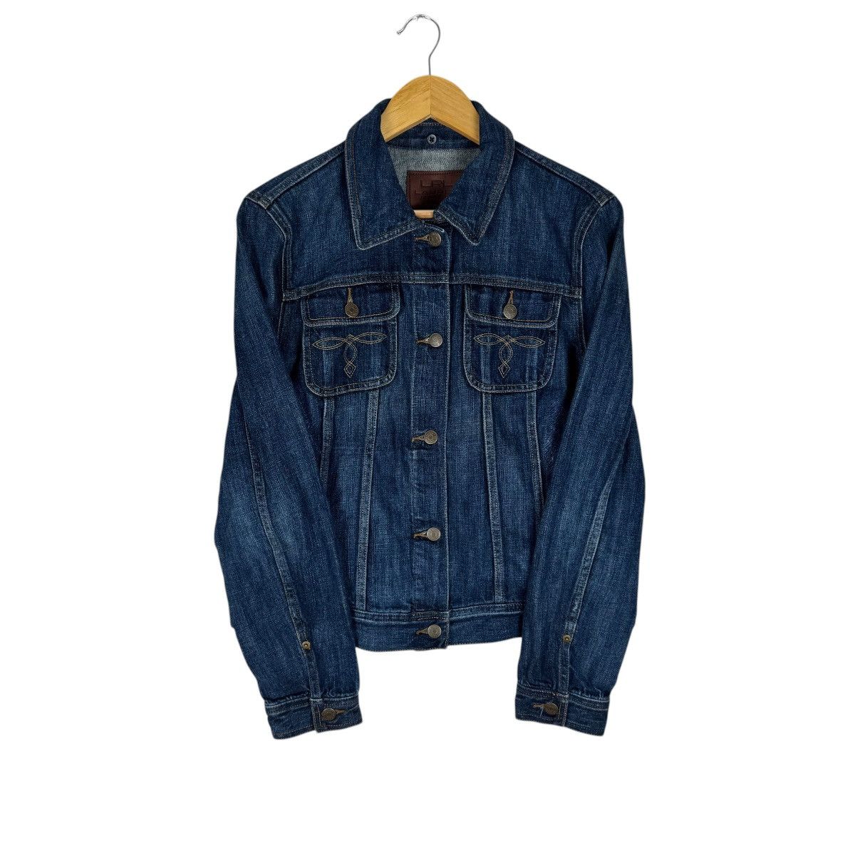 Lauren Ralph Lauren 🔥 LAUREN RL NATIVE DENIM CUSTOM JACKET Size L / US 10 / IT 46 - 3 Thumbnail