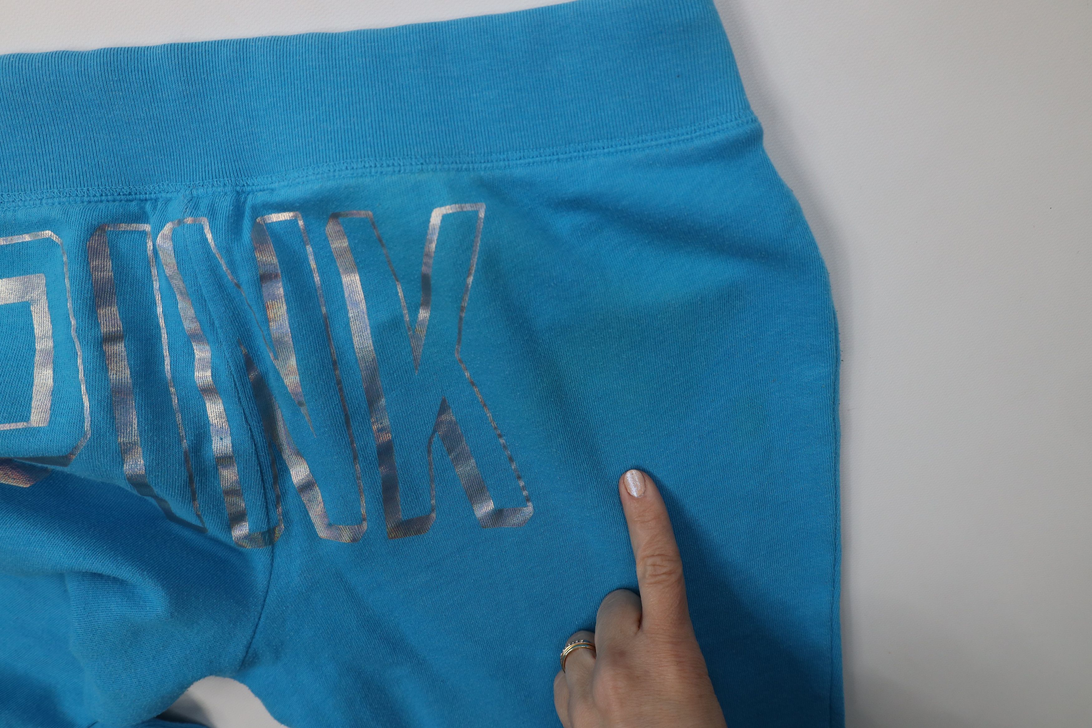 Victoria's Secret Vintage Y2K Pink Victoria's Secret Wide Leg Sweatpants Blue Size 34" / US 12 / IT 48 - 14 Thumbnail