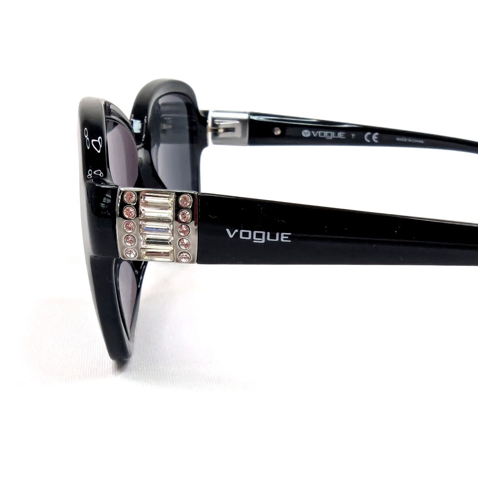 Vogue Vogue VO2942-SB W44/11 Black 55-17 135 Women Sunglasses Light Magnification Butterfly Designer Readers Glasses Unisex Gray Lens 2N N/A Size ONE SIZE - 5 Thumbnail