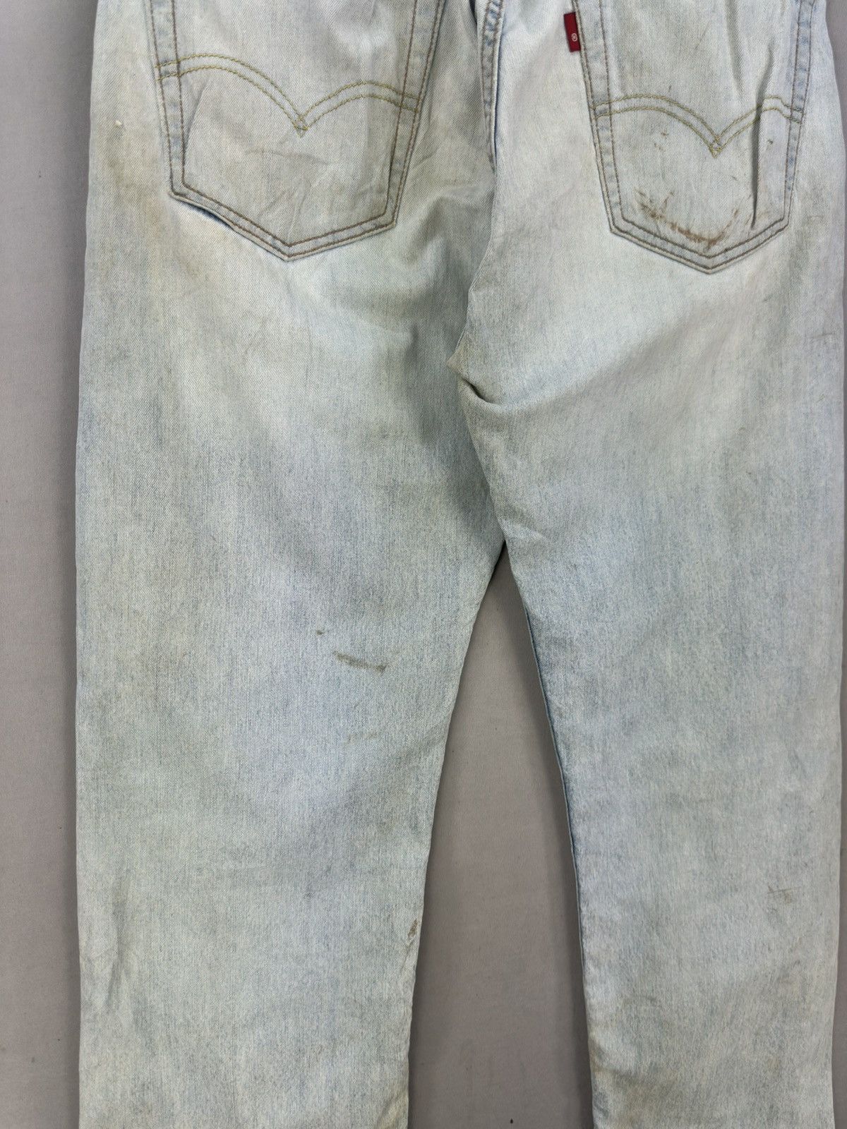 Levi's Levi’s 505 Blank Tab Regular Fit Light Washed Jeans Size US 34 / EU 50 - 7 Thumbnail